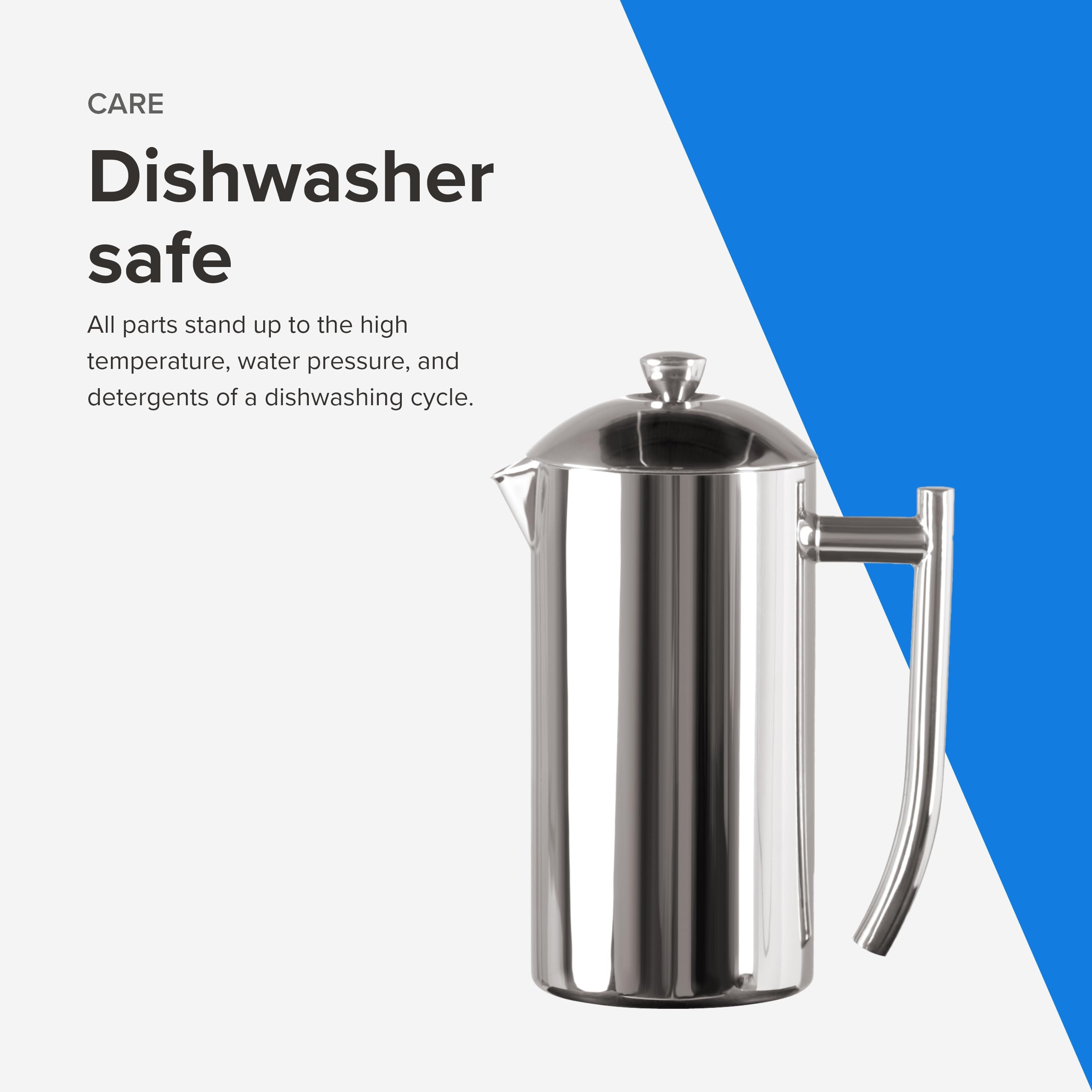 Premium Frieling Double-Walled Stainless Steel French Press Coffee Maker - 23oz, Insulated & Durable for Hot or Cold Brew - Perfect for Home, Office & Camping Coffee Lovers