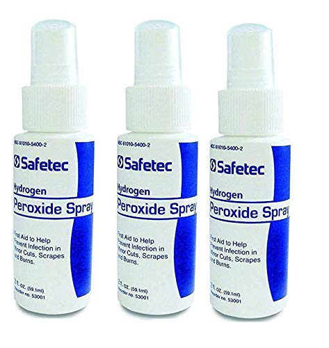 Hydrogen Peroxide Travel Spray (3 Pack) – Portable First Aid for Cuts, Scrapes & Disinfection On The Go