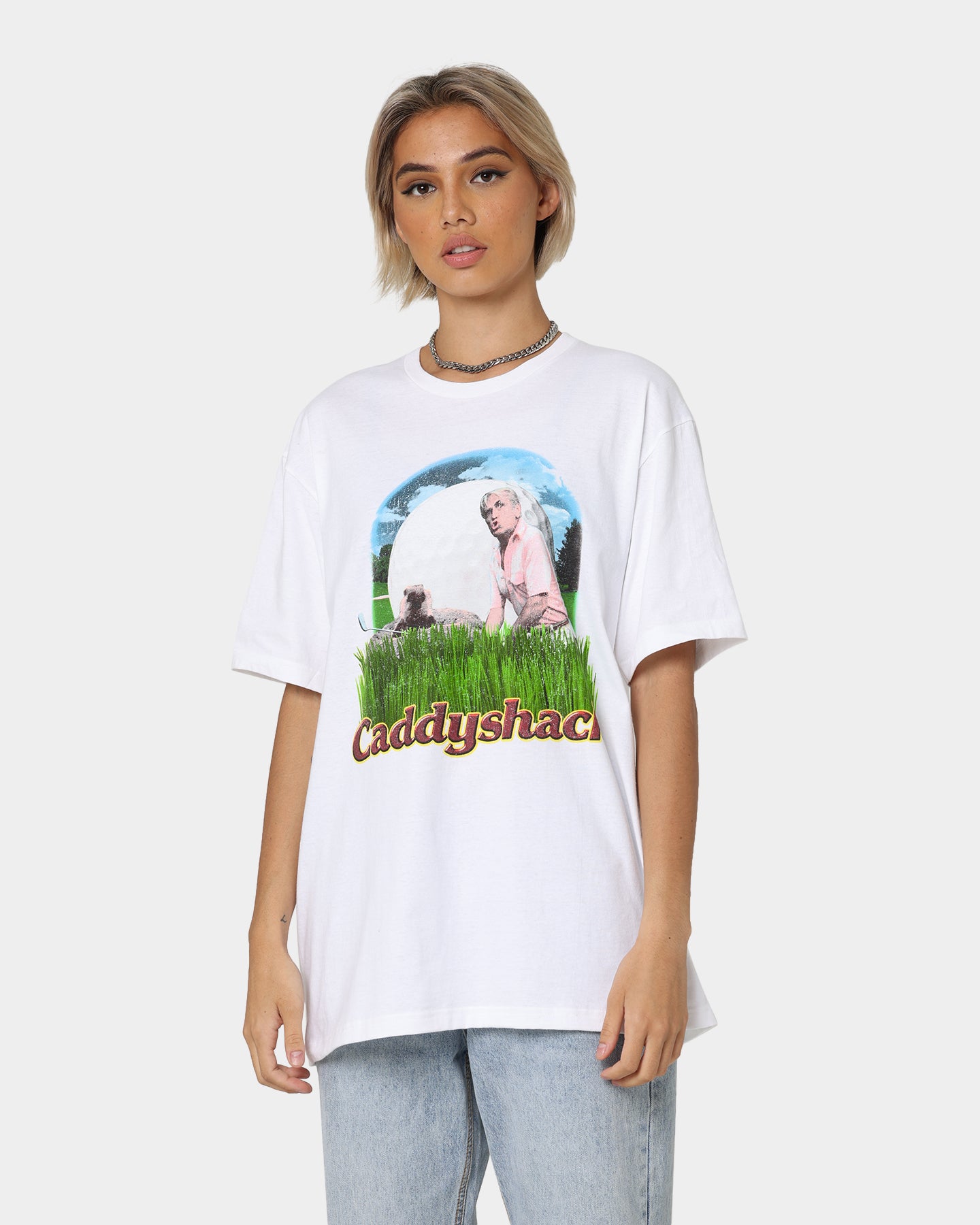Vintage Caddyshack T-Shirt - Classic White Cotton Tee for Men & Women - Perfect for Golf Outings, Casual Wear & Movie Fans