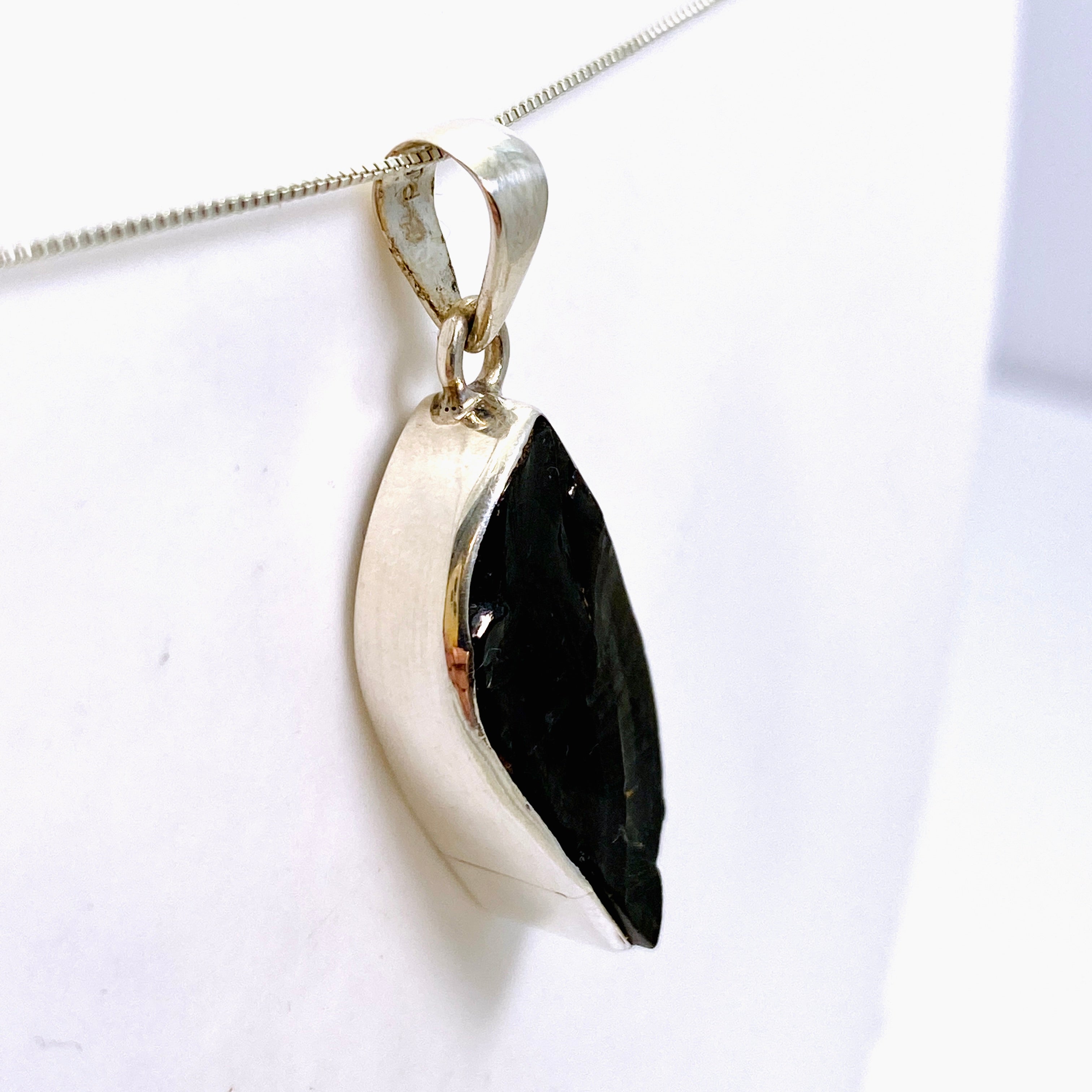 Natural Shungite Freeform Raw Pendant Necklace - EMF Protection & Healing Stone Jewelry - Perfect for Meditation, Energy Cleansing & Spiritual Wellness