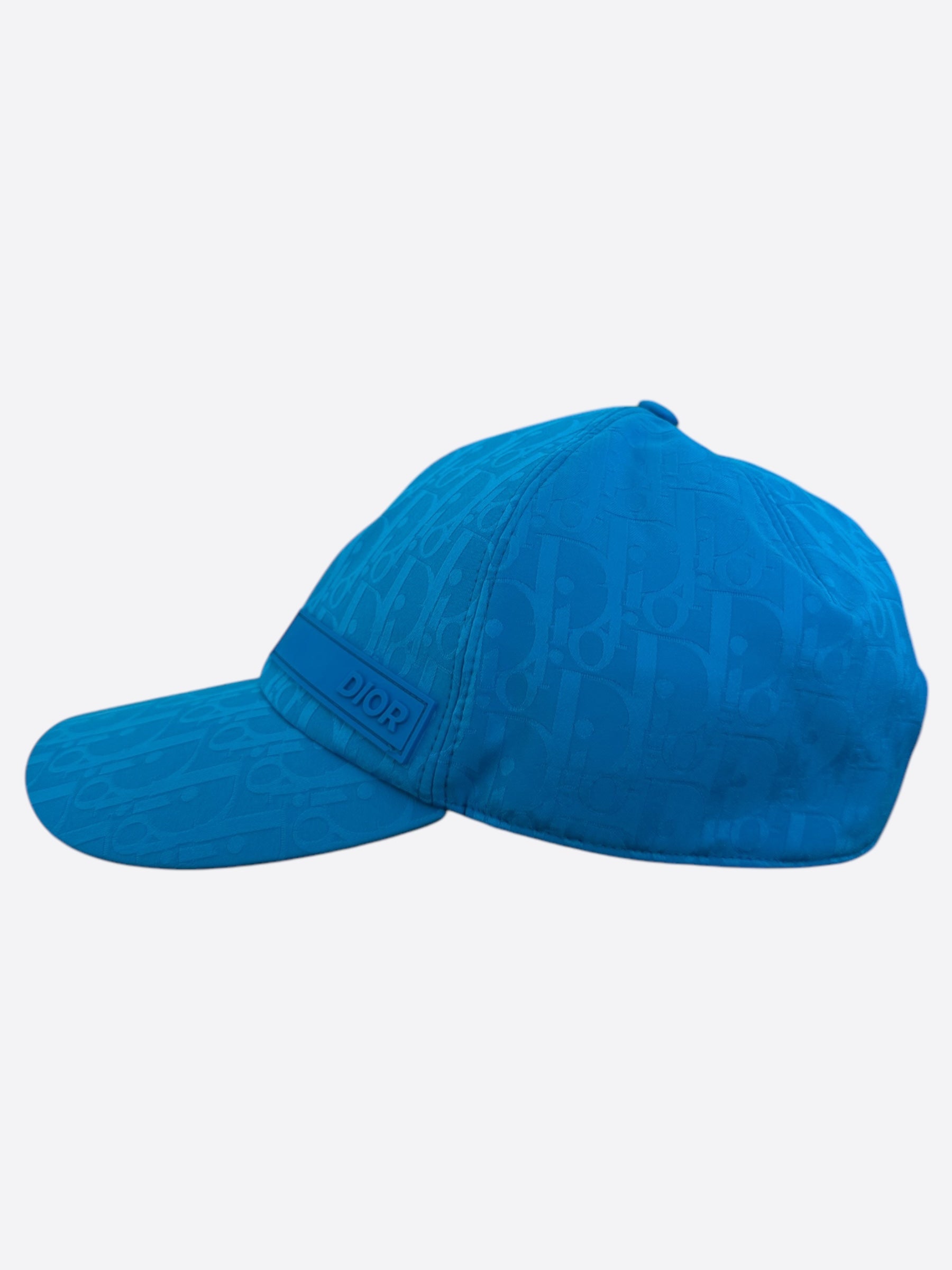 Dior Light Blue Oblique Baseball Cap - Fashionable Designer Hat for Men & Women - Perfect for Outdoor Activities, Sports, and Streetwear Style