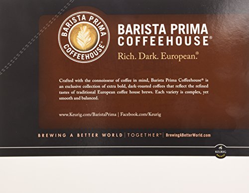 Barista Prima Coffee DECAF ITALIAN Roast K-Cup Pods (24 Count) - Rich & Smooth Decaffeinated Coffee for Keurig Brewers - Perfect for Morning Brews, Office Use & After-Dinner Relaxation