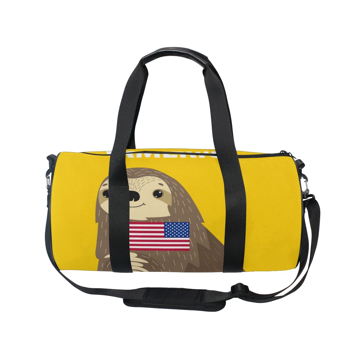 Sloth Print Duffel Bag - Large Travel Gym Bag for Women, Waterproof Sports Tote with Shoulder Strap - Perfect for Gym, Travel, Workout & Weekend Getaways