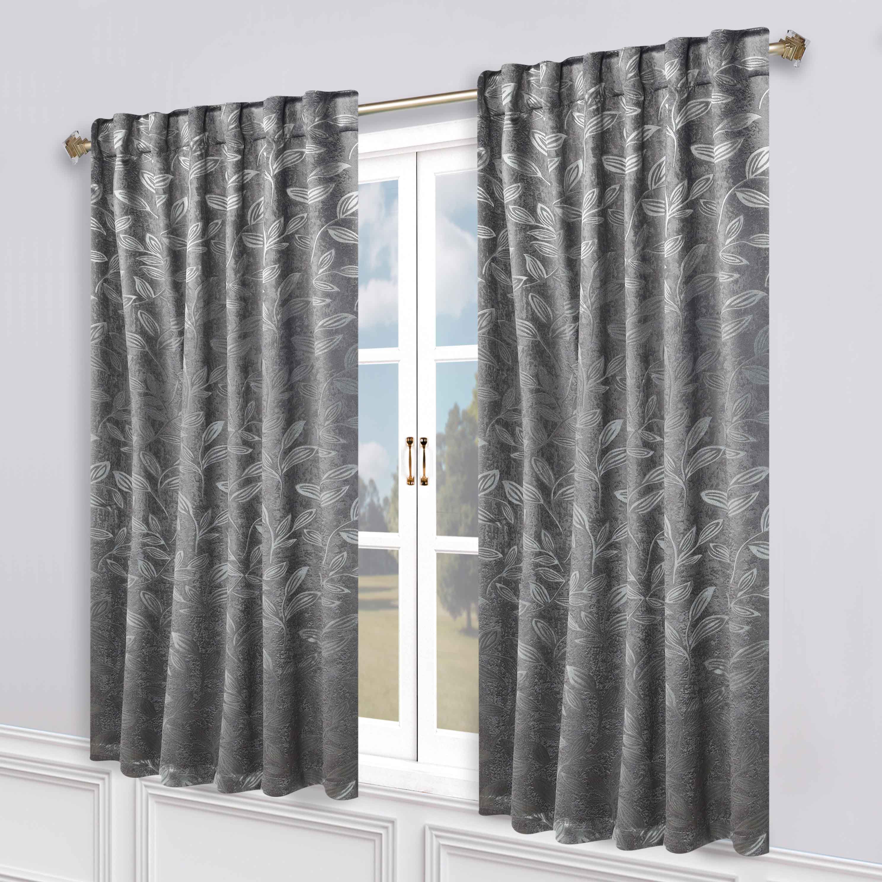 Premium Blackout Curtains for Bedroom - Super Soft Room Darkening Window Drapes with Back Tab Design, Thermal Insulated Panels (Set of 2) - Perfect for Nursery, Home Theater & Shift Workers