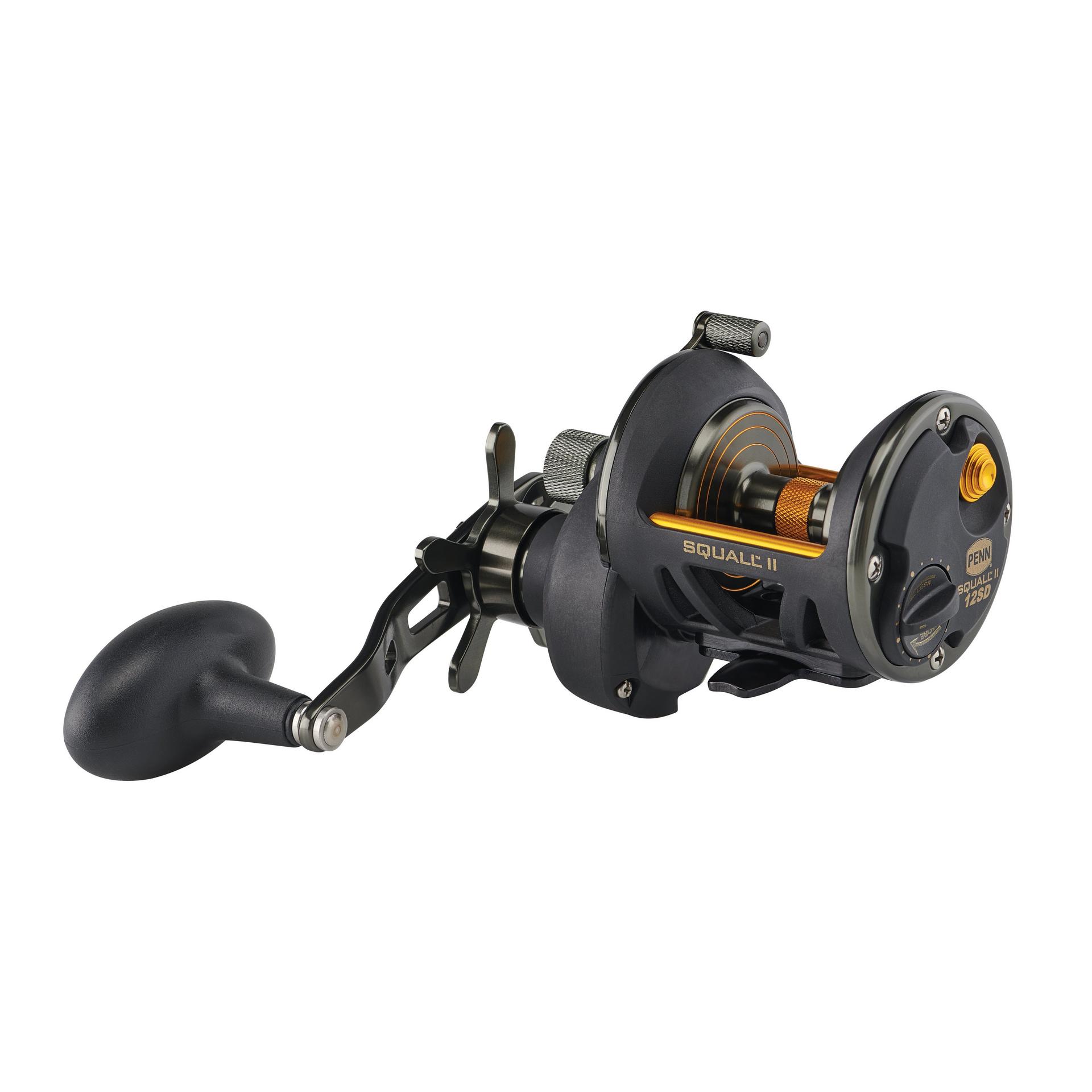 Squall® II Star Drag Conventional Fishing Reel - Saltwater & Freshwater Spinning Reel for Surf Casting, Trolling, and Offshore Fishing