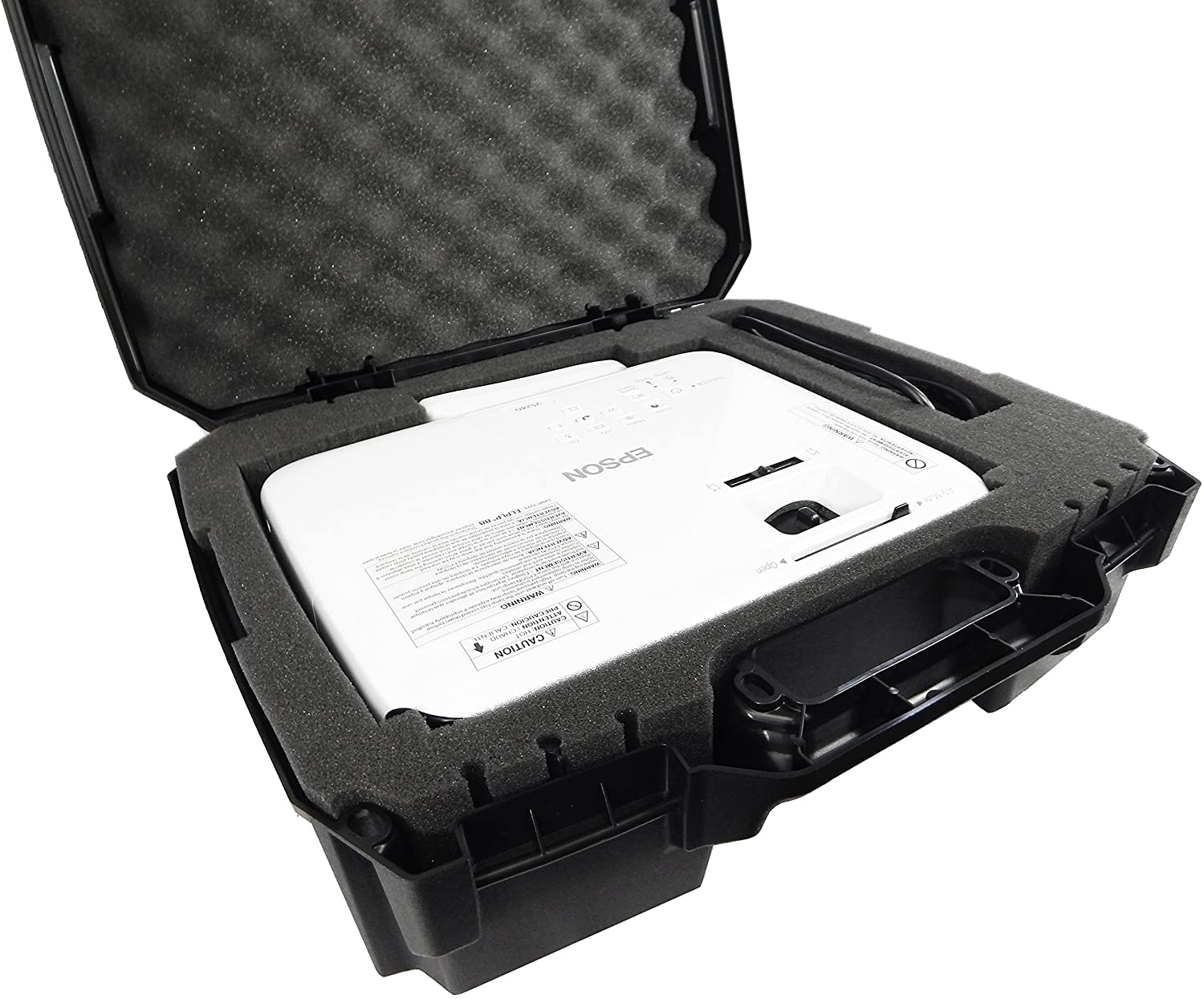 CASEMATIX Projector Carrying Case for Epson PowerLite 1781W 1780W 1785W 1795F - Durable Travel Storage Bag with Padded Protection for LCD Projectors & Accessories - Perfect for Business Presentations & Home Theater Use