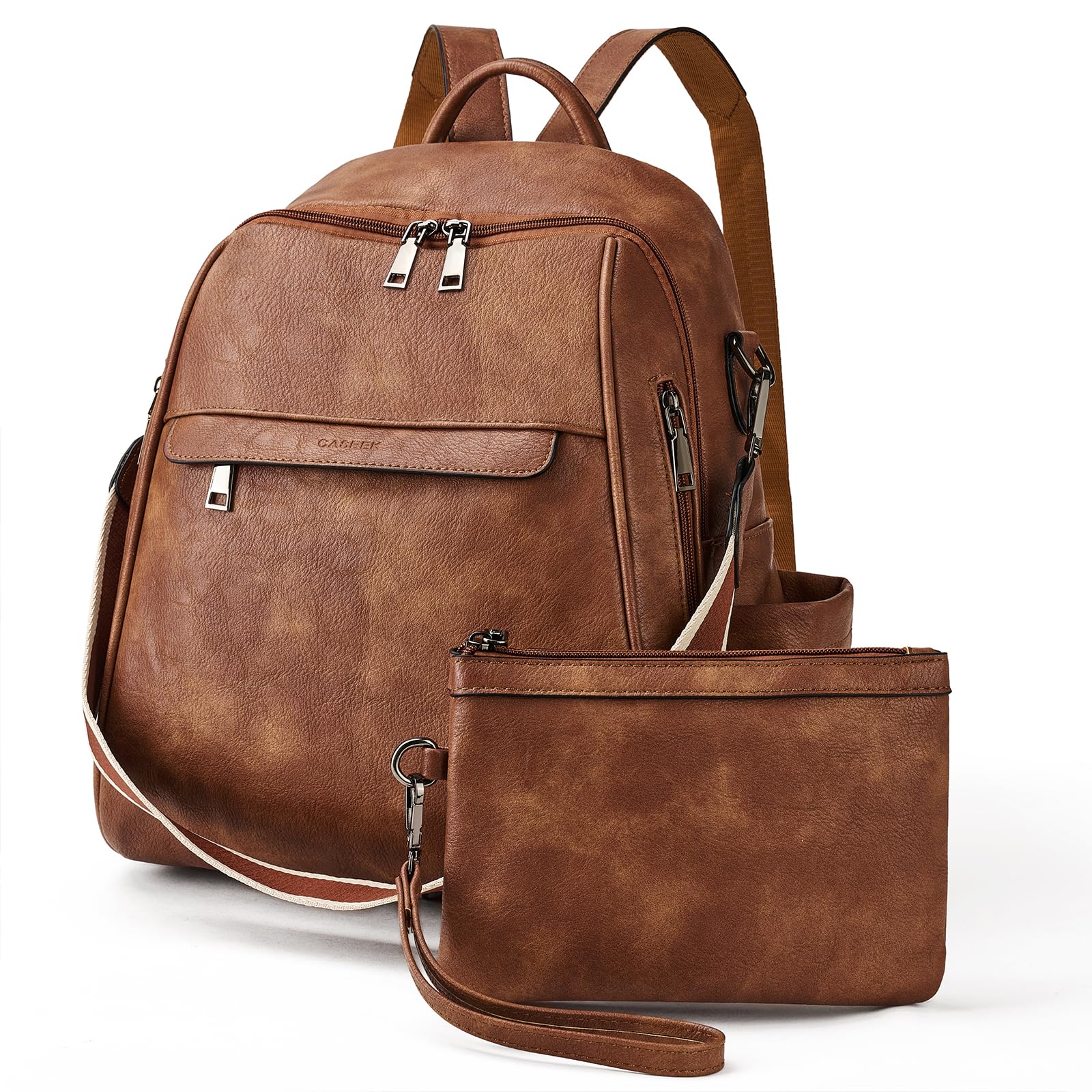Leather Women's Backpack Purse - Convertible Shoulder Bag for Travel & Daily Use