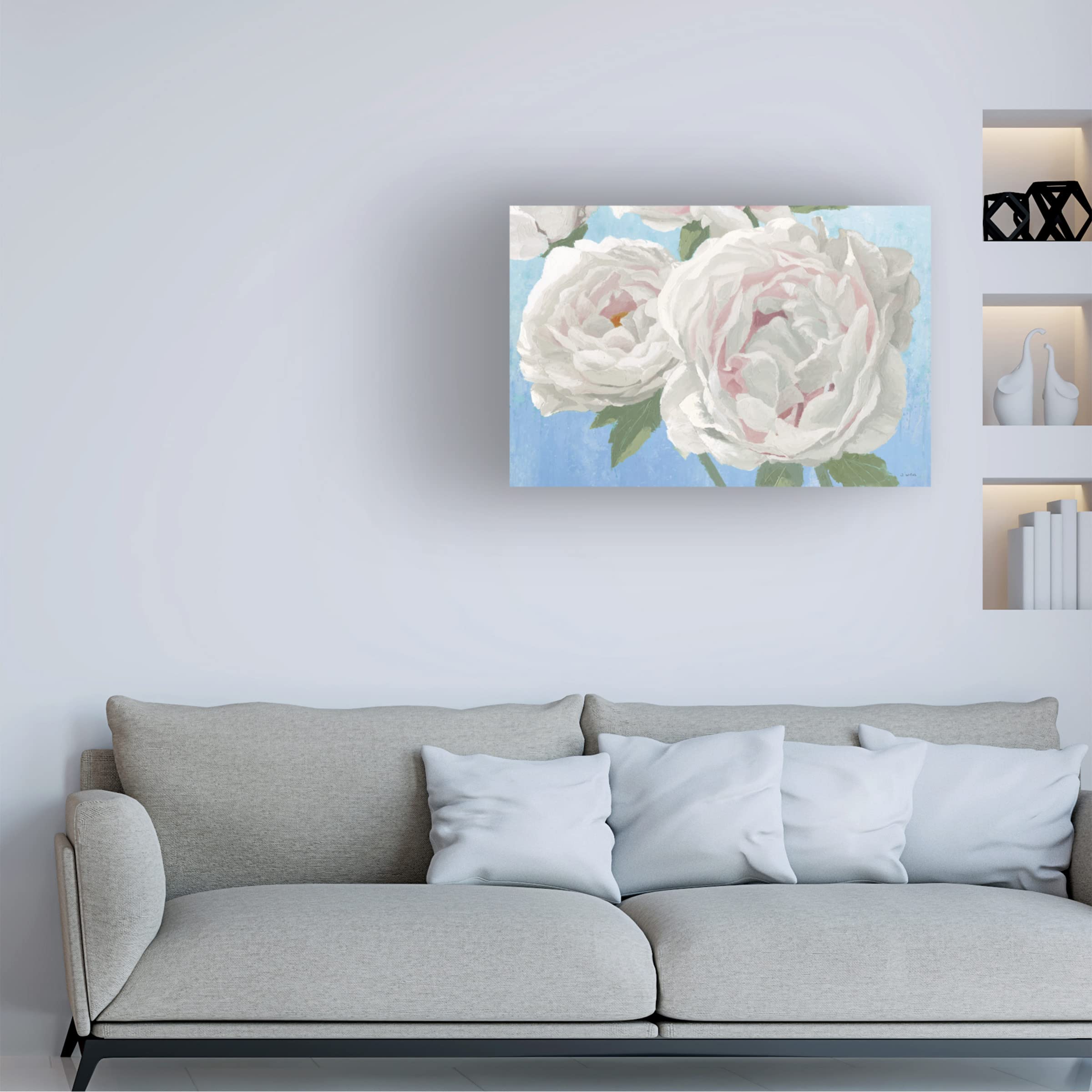 James Wiens 'Essence of June II' Canvas Wall Art Print - Modern Landscape Painting for Living Room, Bedroom & Office Decor