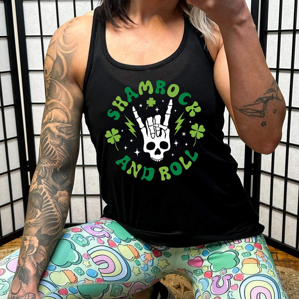Shamrock and Roll Shirt - Stylish St. Patrick's Day T-Shirt for Men & Women | Perfect for Irish Themed Parties, Festivals & Casual Wear