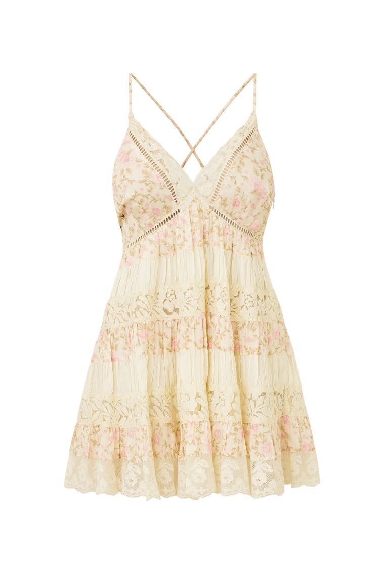 Posie Floral Mini Dress - Women's Summer Floral Print Sundress for Beach, Party & Date Night | Lightweight & Comfortable