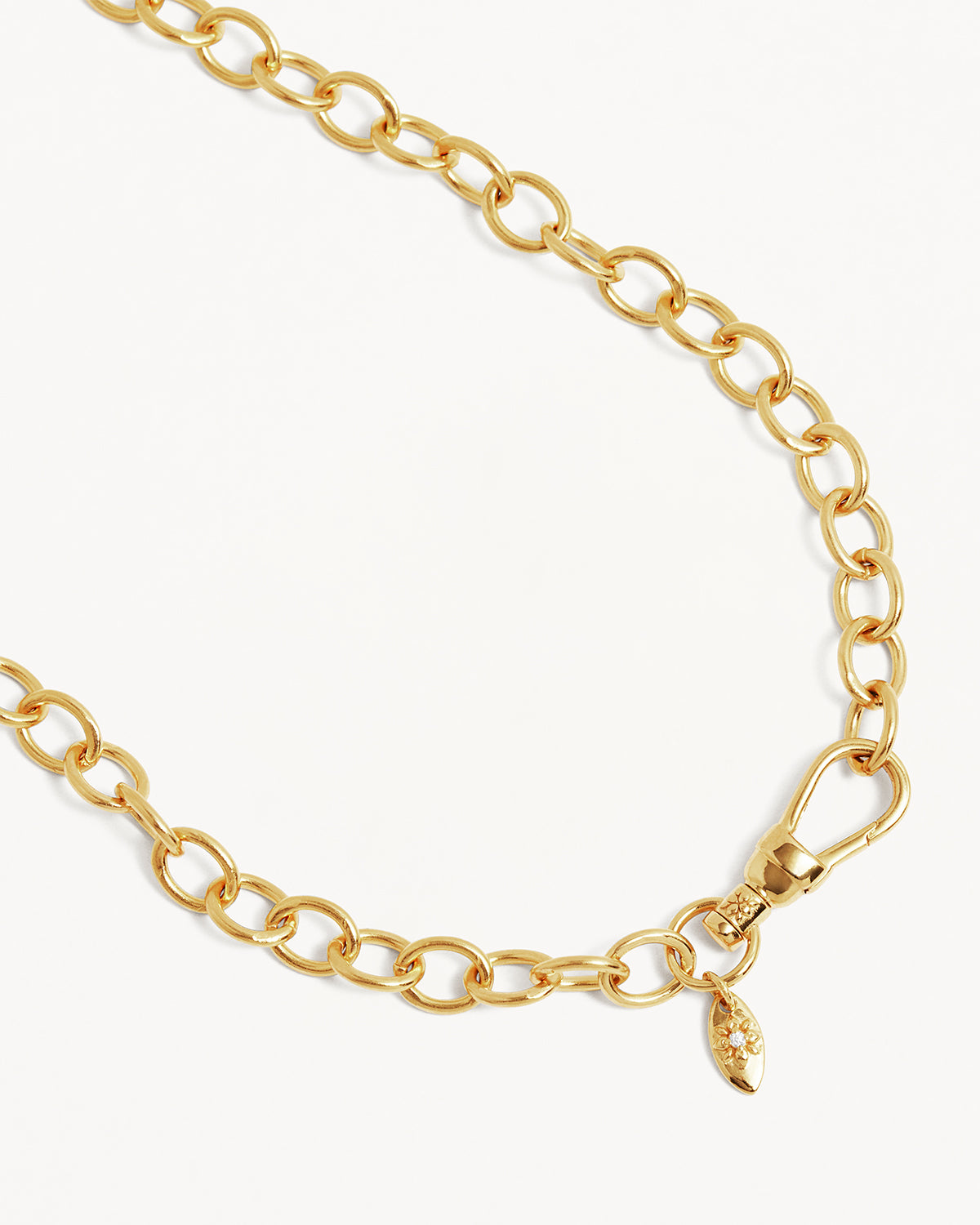 18K Gold Vermeil 17 Bold Round Link Chain Necklace for Women - Elegant Layered Jewelry for Everyday Wear, Parties & Special Occasions