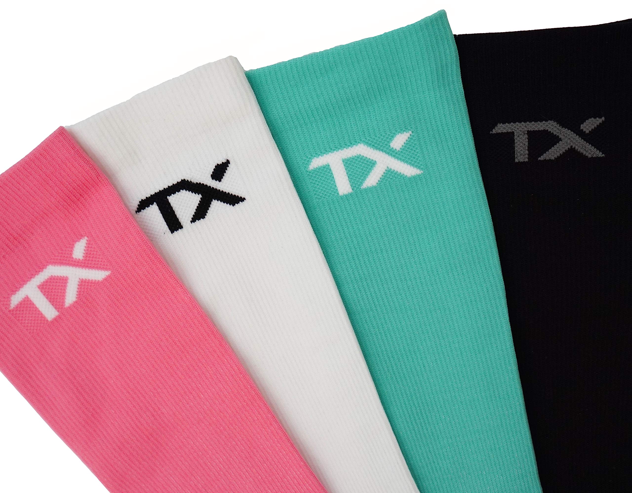 TX Compression Socks 20-30 mmHg Graduated Support Socks for Men & Women - Moisture Wicking Breathable Material for Running, Travel & Recovery - Best for Nurses, Athletes & Pregnancy