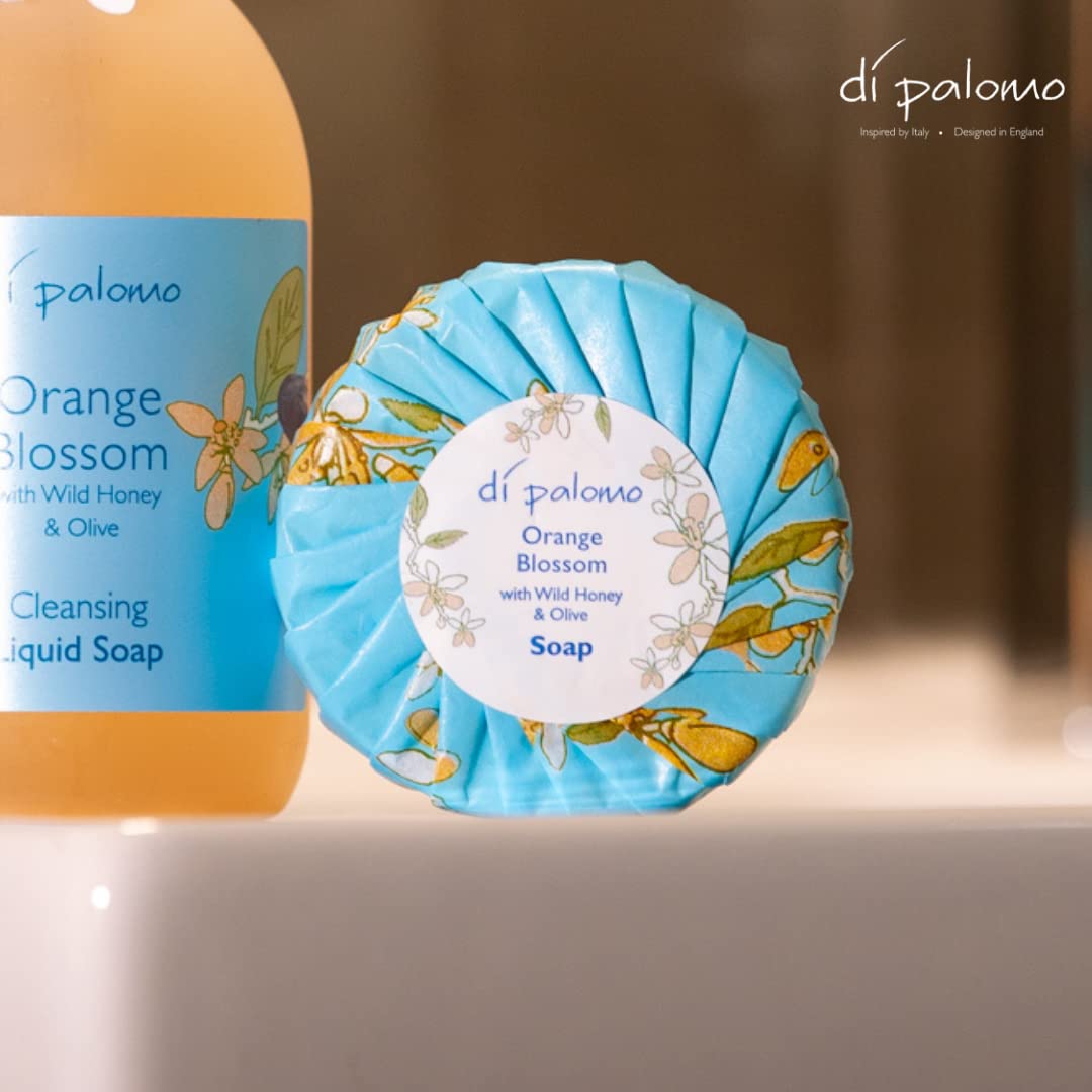 Di Palomo Orange Blossom & Honey Luxury Soap Bar - 100g Moisturizing Hand & Body Soap for Women & Men | Natural Skin Care with Italian Scent | Perfect for Bath, Shower & Gift Giving