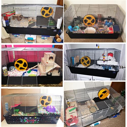 Colossal Castle Hamster Cage Set - Large Multi-Level Habitat with Tubes & Accessories for Dwarf Hamsters, Gerbils & Small Pets | Perfect for Play, Exercise & Fun Home Decor