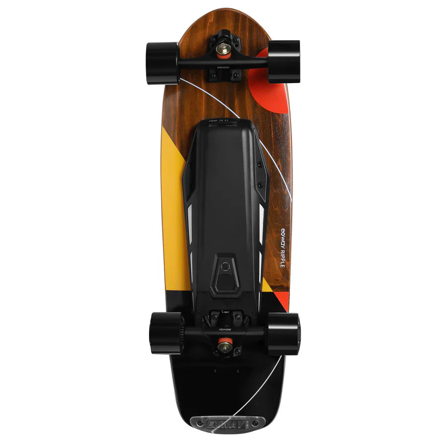 Exway Ripple ER Hub Motor Electric Skateboard with Remote Control - 159Wh Battery for Commuting & Urban Travel - High Speed Electric Longboard for Adults & Teens