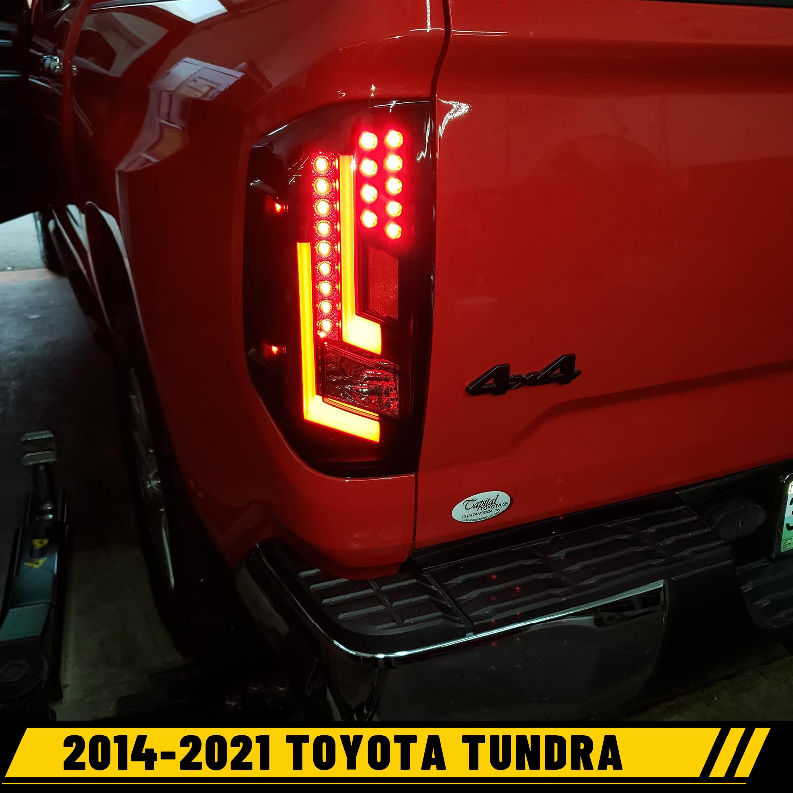 LED DRL Tail Lights for Toyota Tundra 2014-2021 - LED Turn Signal & Brake Light Assembly Replacement Kit - Perfect for Tundra Pickup Truck Upgrades & Night Driving Safety
