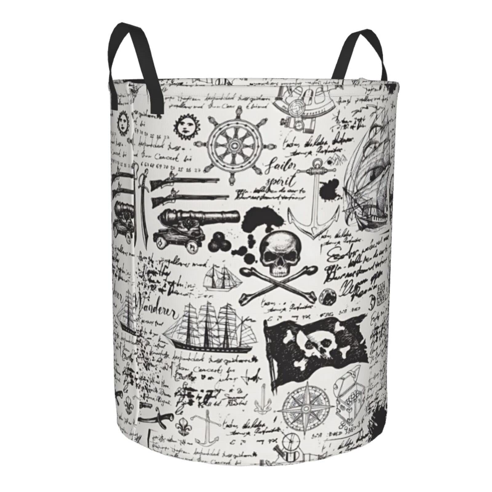 Collapsible Laundry Basket with Handles - Foldable Clothes Hamper for Bedroom, Dorm & Travel - Portable Storage Organizer for Dirty Clothes, Toys & Essentials - Grey (Easy Carry & Space Saving)