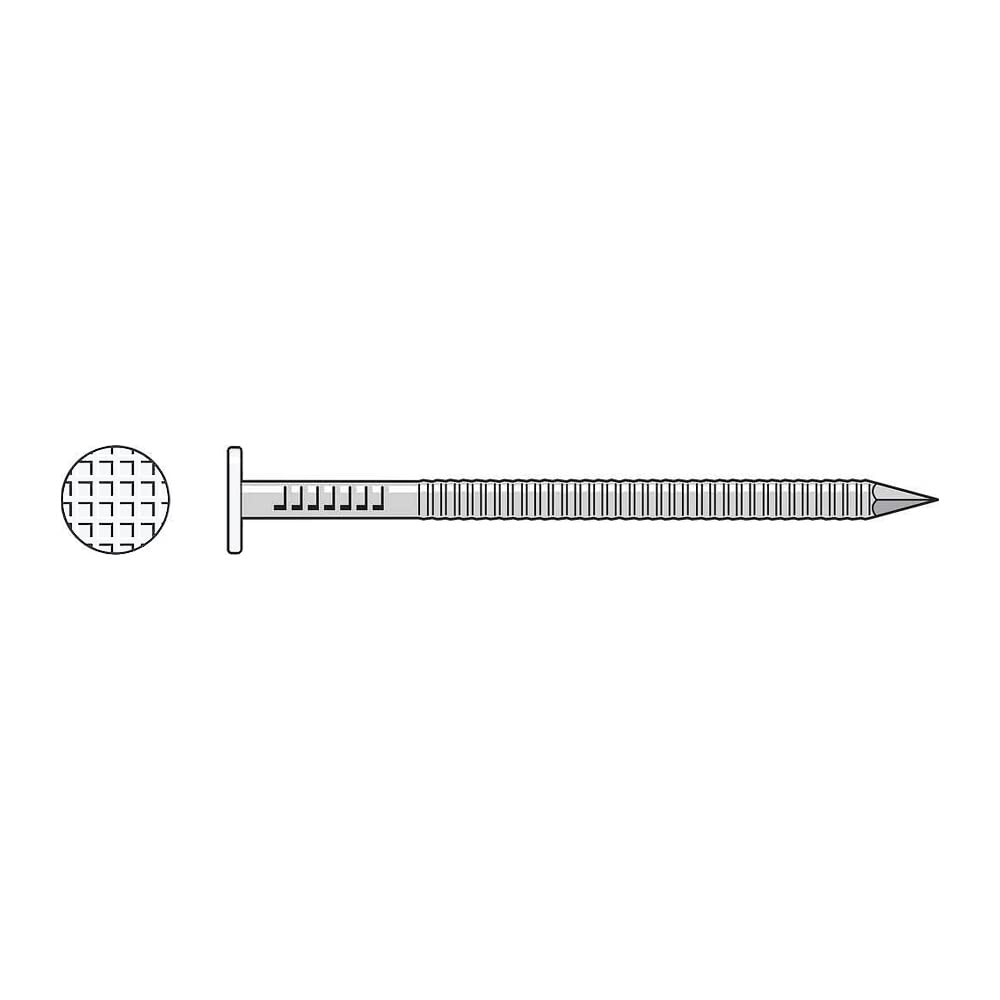 Simpson Strong-Tie S6SNDW5 2-Inch x 0.092 304 Stainless Steel Siding Nails - White (245 Count) - Weather-Resistant Fasteners for Exterior Siding, Roofing & Fencing Projects