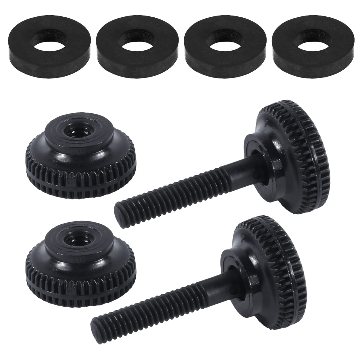 Fisher Teknetics Metal Detector Coil Hardware Kit - 2 Nuts, 2 Bolts & 4 Washers for Secure Mounting | Replacement Parts for Metal Detecting Accessories | Perfect for Field Repairs & Maintenance