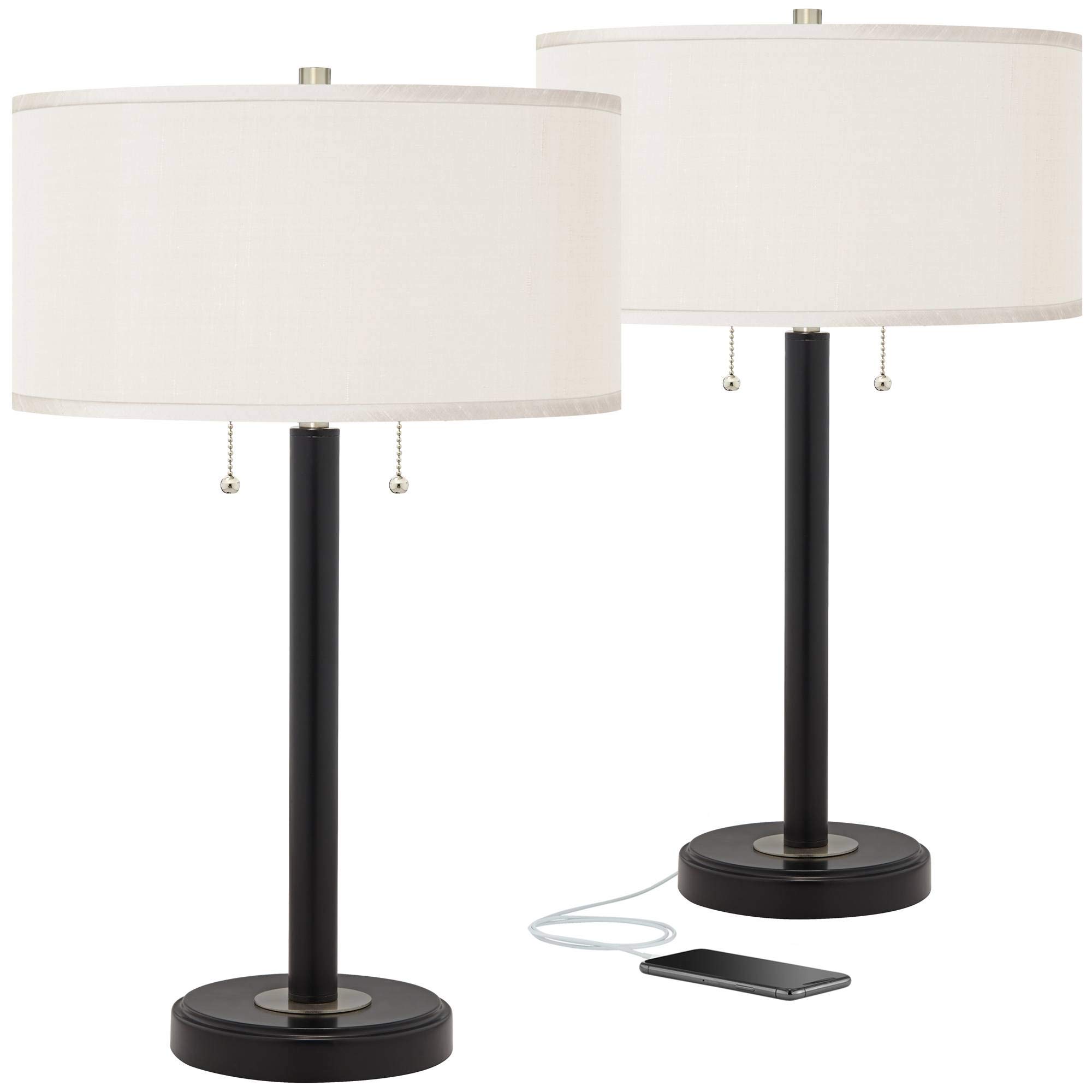 Possini Euro Modern Table Lamps Set of 2 - 25
