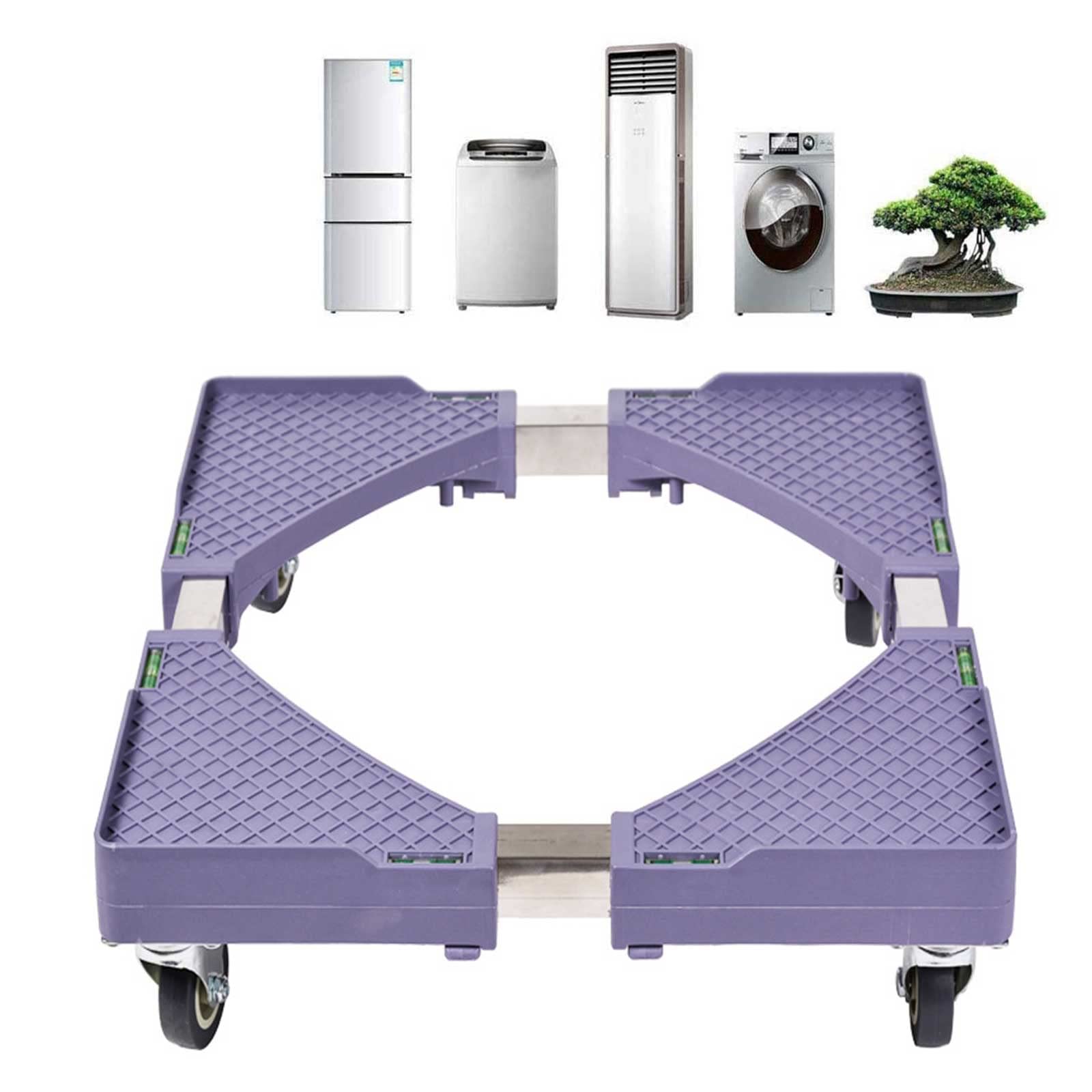 Portable Washer Dryer Stand with 4 Locking Wheels - Heavy Duty Mobile Base for Mini Fridge, Washing Machine & Dryer - Compact Laundry Appliance Stand for Small Spaces, Apartments & RVs