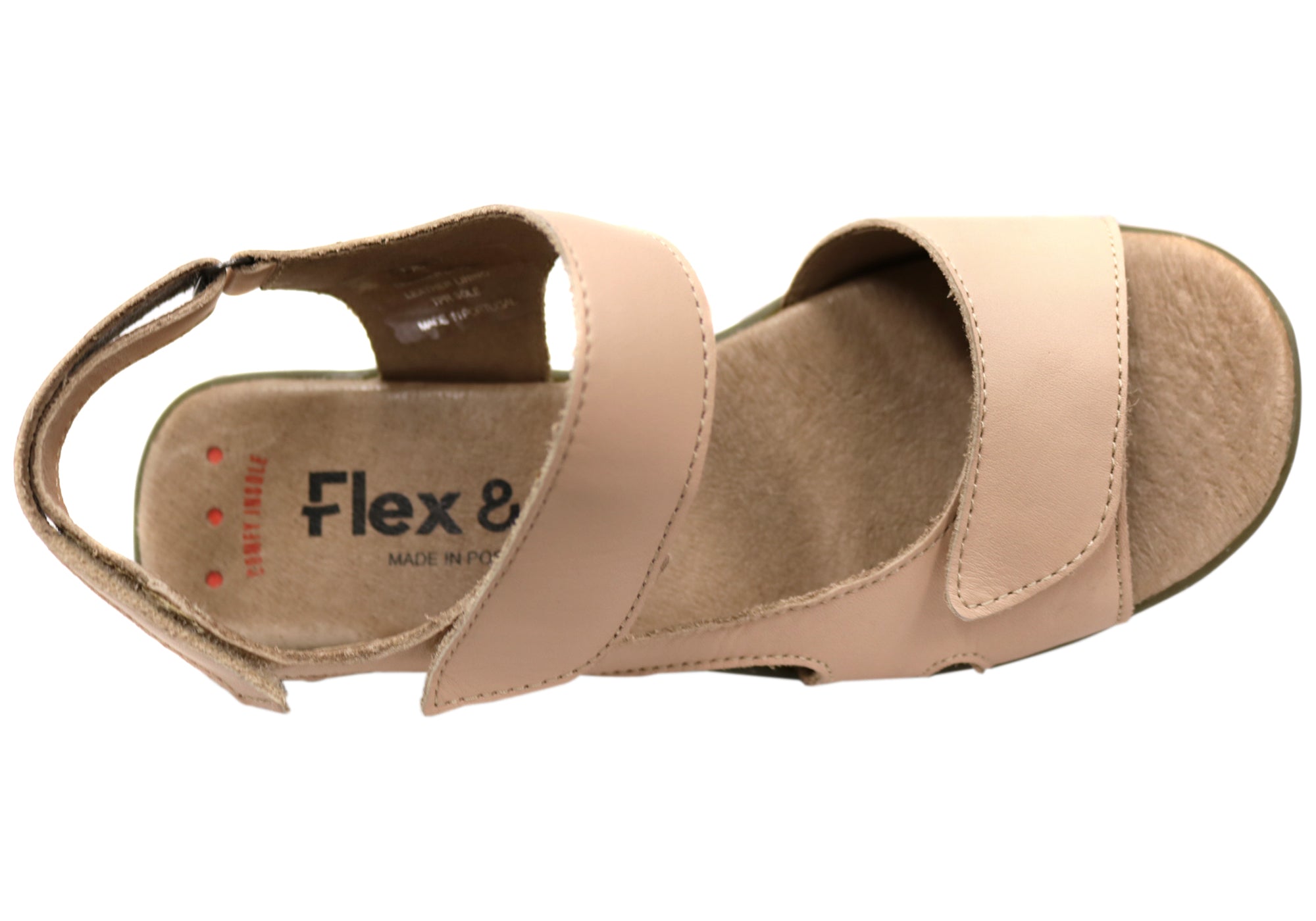 Flex & Go Carmella Women's Comfortable Leather Sandals - Handmade in Portugal - Perfect for Summer, Beach & Casual Wear