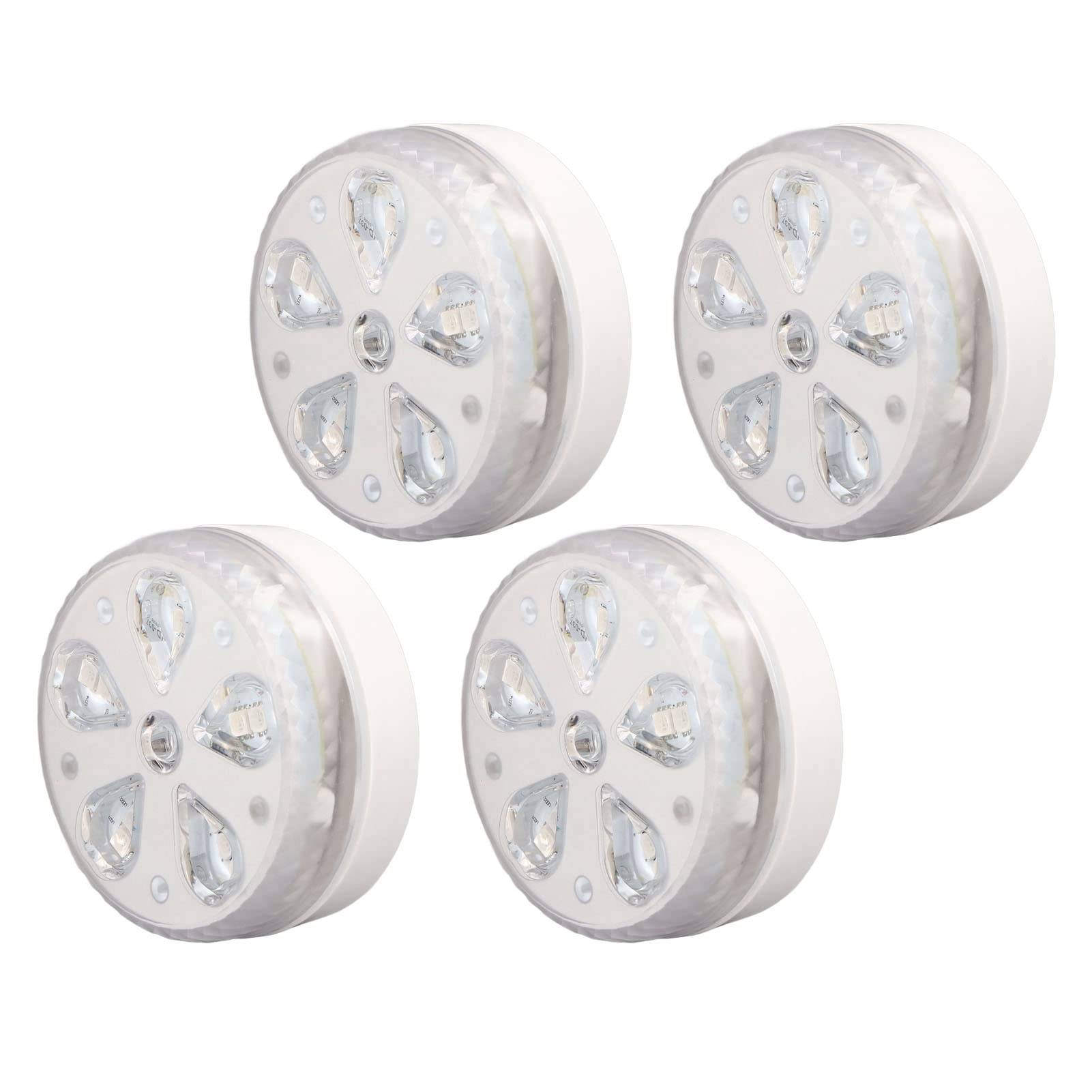 Jeanoko 4Pcs RF LED Pool Lights - IP68 Waterproof Remote Control Lights for Swimming Pools & Indoor Fish Tanks | Perfect for Backyard, Garden, and Aquarium Decoration