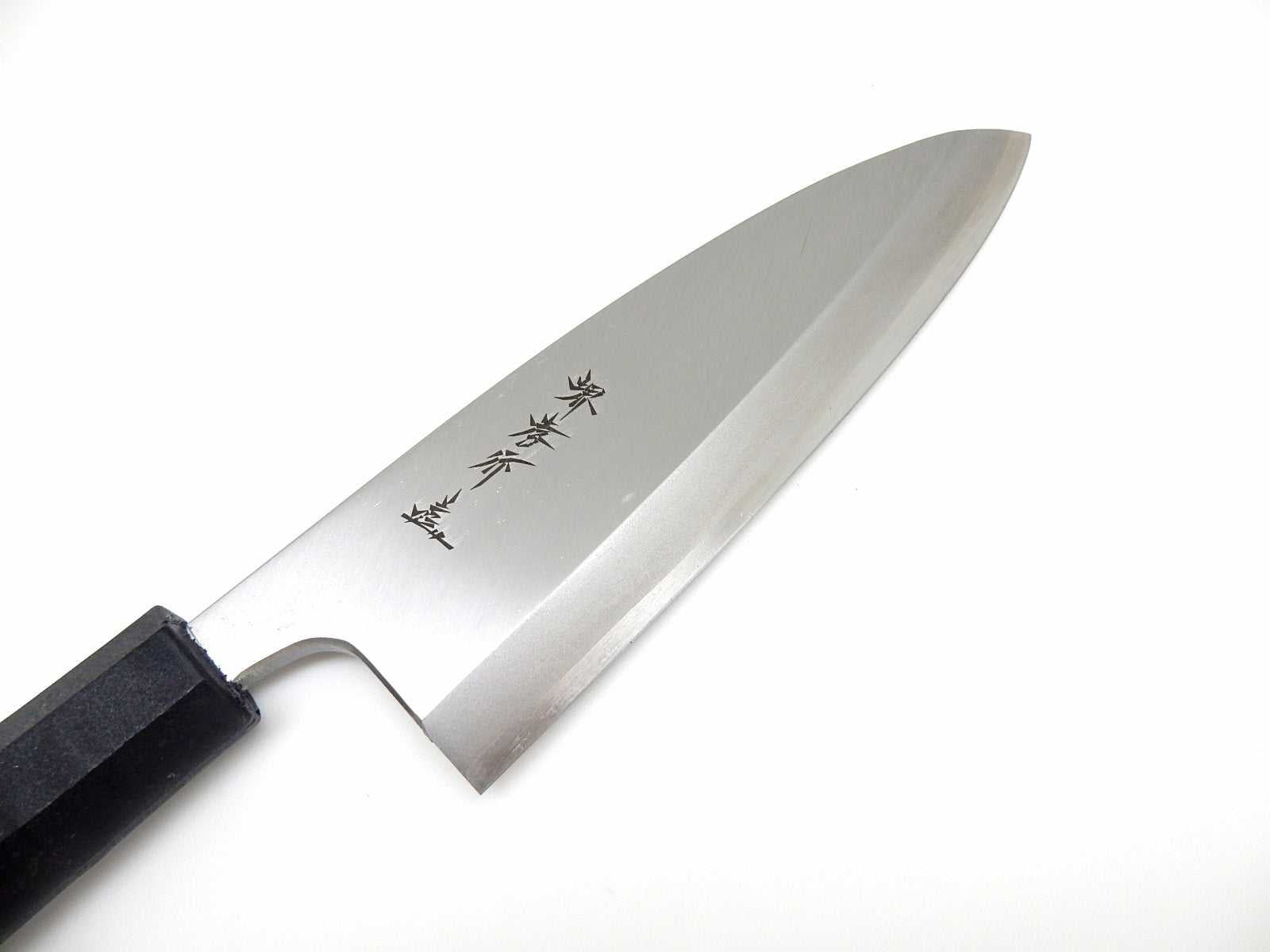 Sakai Takayuki INOX Molybdenum Stainless Steel Deba Knife - Antibacterial, PC Black Handle - Perfect for Sushi, Fish Filleting & Japanese Cuisine