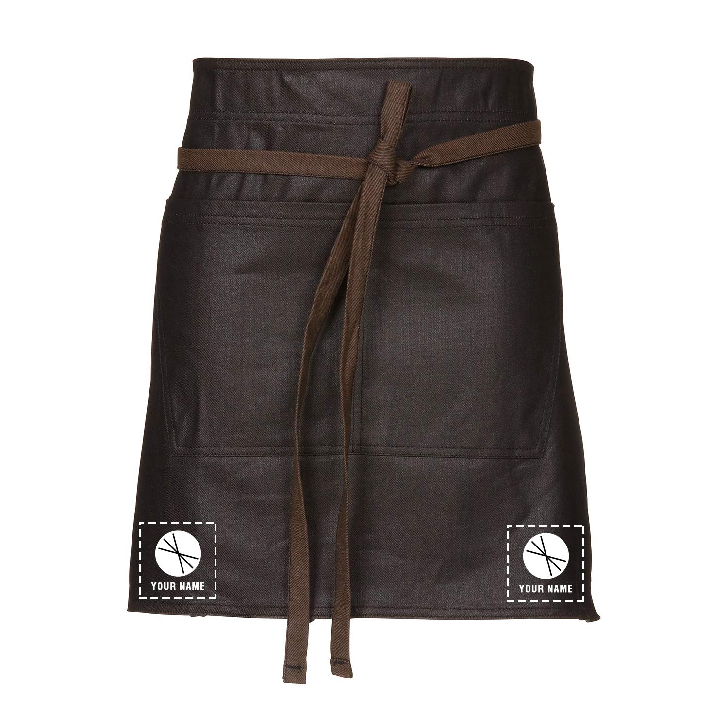 Chef Works Custom Unisex Boulder Half Bistro Apron - Premium Kitchen Apron for Cooking, Baking & Grilling - Ideal for Chefs, Home Cooks & BBQ Enthusiasts