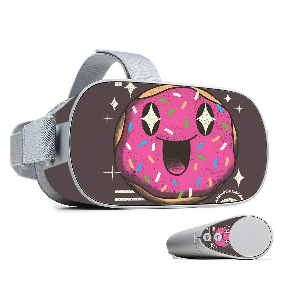 MightySkins Vinyl Decal Wrap Cover for Oculus Go - Kawaii Donut Design | Protective & Durable Skin | Easy to Apply & Remove | Made in USA | Perfect for Gaming, VR Protection & Personalization