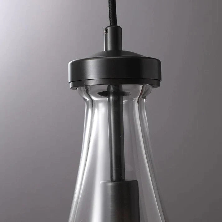 Modern Glass Raindrop Pendant Light for Kitchen Island - Elegant Dining Room & Bar Lighting Fixture - Perfect for Farmhouse, Contemporary & Industrial Decor