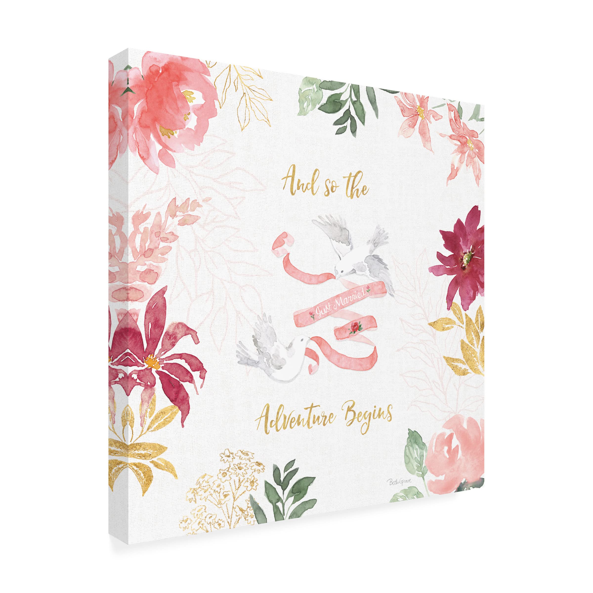 Mary Urban 'Pastel Flower Market XI' Canvas Wall Art Print - Floral Home Decor for Living Room, Bedroom & Office | Trademark Fine Art Collection