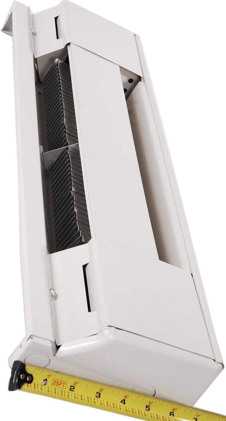Qmark 2544W 2500 Watt Residential Baseboard Heater in Navajo White - Perfect for Home, Office & Bedroom Heating