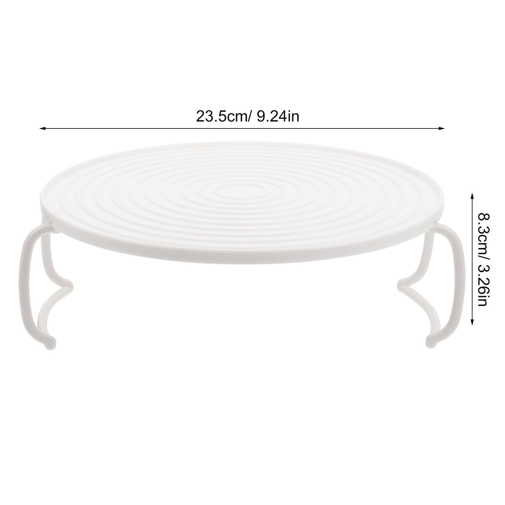Cabilock 2-Piece Microwave Plate Stacker & Food Tray - Multi-Layer Microwave Safe Heating Rack for Vegetables, Dinner Plates & Food Display - Perfect for Meal Prep, Reheating & Serving Dishes Simultaneously