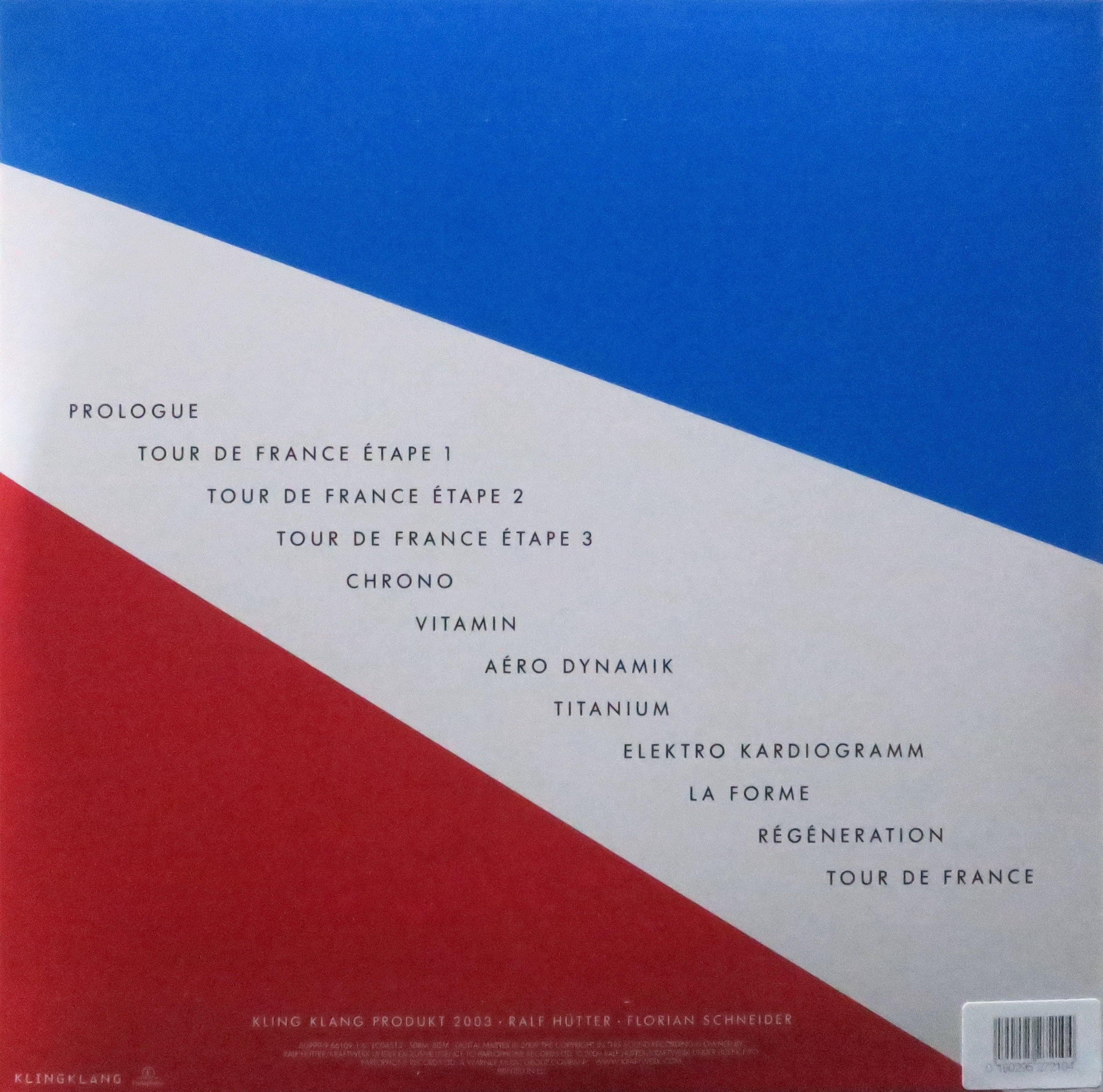 KRAFTWERK 'Tour De France' Remastered Edition - Limited Blue & Red Vinyl 2LP Record | Perfect for Music Collectors & Vinyl Enthusiasts