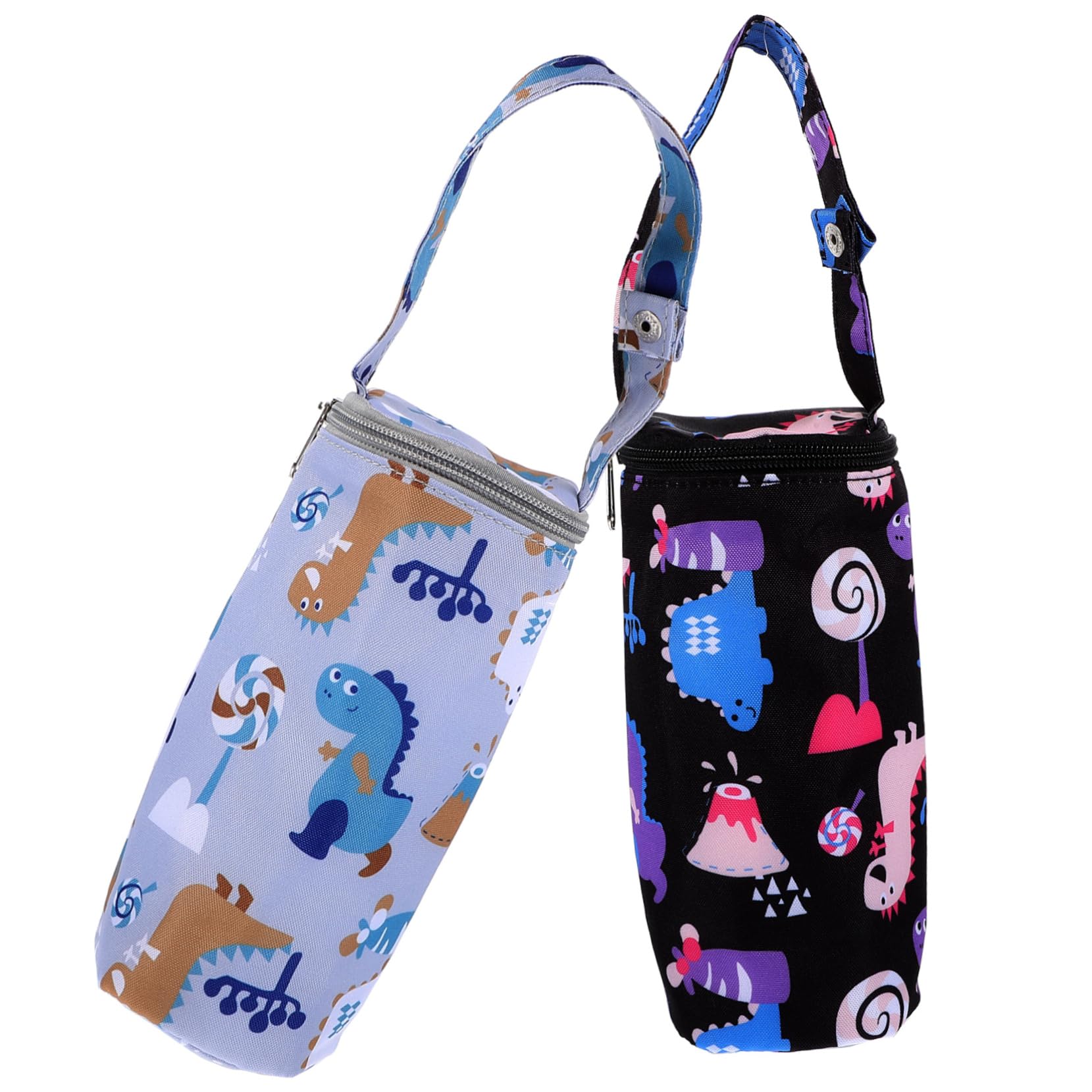Hoement 2-Pack Insulated Baby Bottle Bag - Adjustable & Portable Thermal Bottle Sleeve for Breast Milk, Formula & Drinks - Perfect for Travel, Daycare & On-the-Go Feeding (Newborn & Infant)