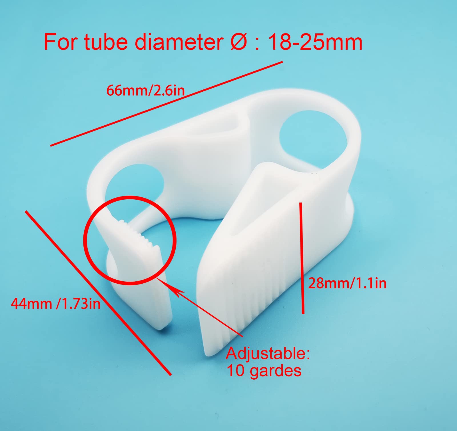 5PC 18-25mm/0.708-1in Heavy Duty Plastic Hose Clamps - Adjustable Flow Control Pinch Valve Clips for Tubing, Laboratory, Industrial & Garden Use - Perfect for Watering Systems, Aquariums and DIY Projects