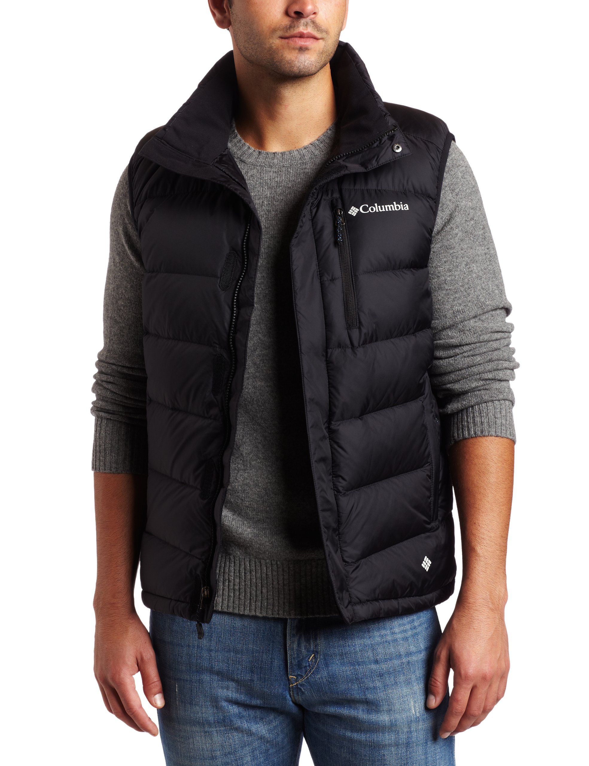 Columbia Men's Donner Peak Down Vest - Lightweight Insulated Puffer Vest for Outdoor Activities, Hiking & Casual Wear
