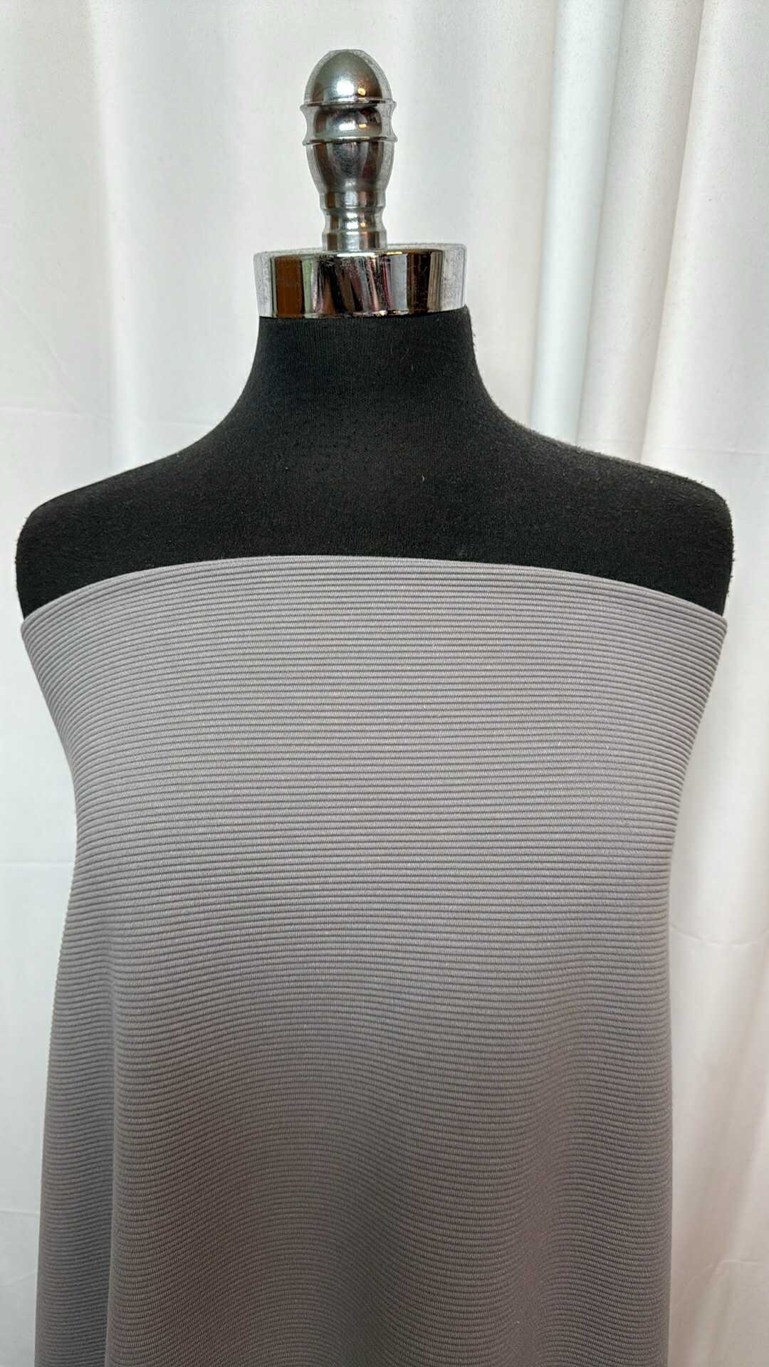 Premium Grey Ottoman P/S Double Knit Fabric - 2 Yard Cut for Upholstery, DIY Projects & Home Decor