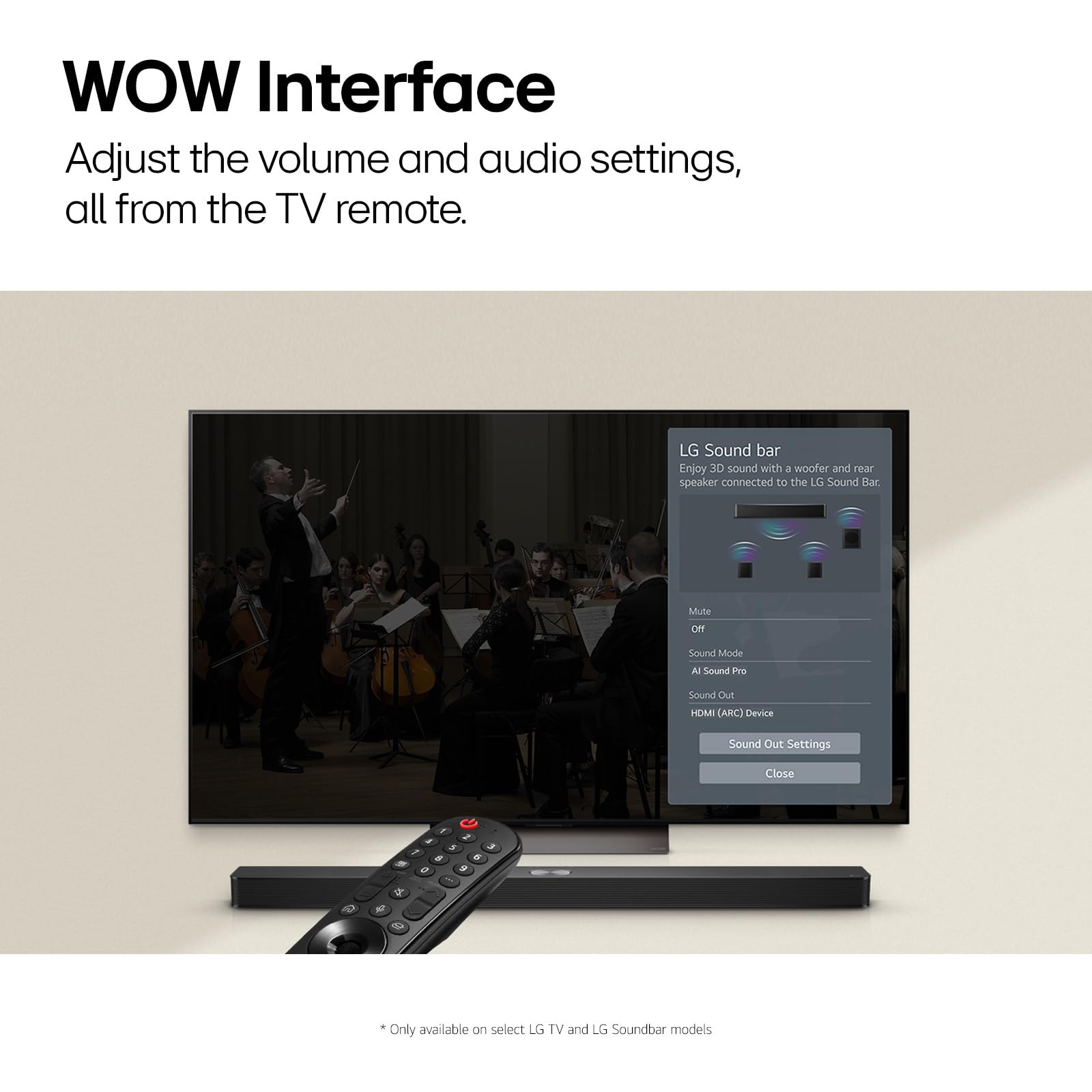 LG S40TR 4.1 Channel Home Theater Soundbar System with Wireless Subwoofer & Rear Speakers - Dolby Audio, AI Sound Pro, WOW Interface (2024 Amazon Exclusive) for Living Room & Home Entertainment