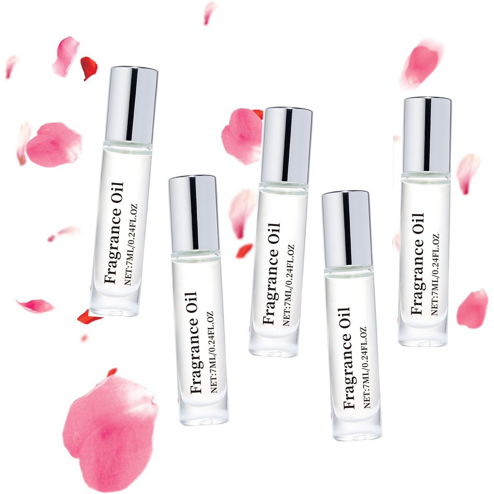 Women's Pheromone Perfume Rollerball Set - 5 Long-Lasting Enhanced Scent Bottles for Attraction & Confidence | Date Night, Special Occasions, Everyday Wear