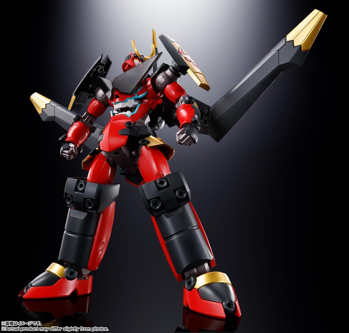 Bandai Soul of Chogokin GX-107 Gurren Lagann & Giga Drill Set - Premium Anime Action Figure Collectible for Display & Play - Perfect for Anime Fans & Collectors