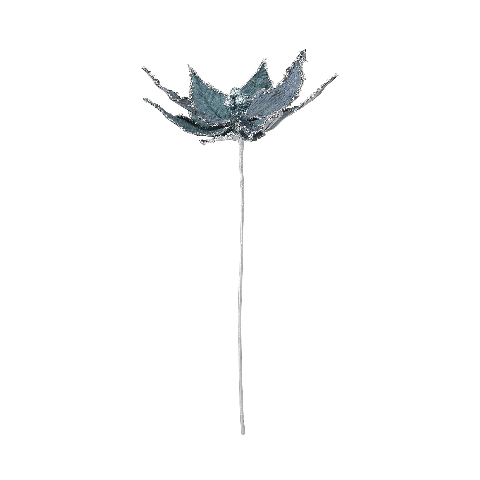 Velvet Artificial Flowers Navy Blue - Home Decor, Wedding Centerpieces, Office Desk Decorations