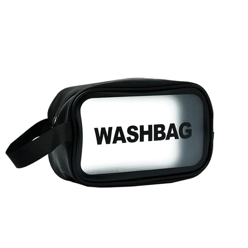 medium black wash bag