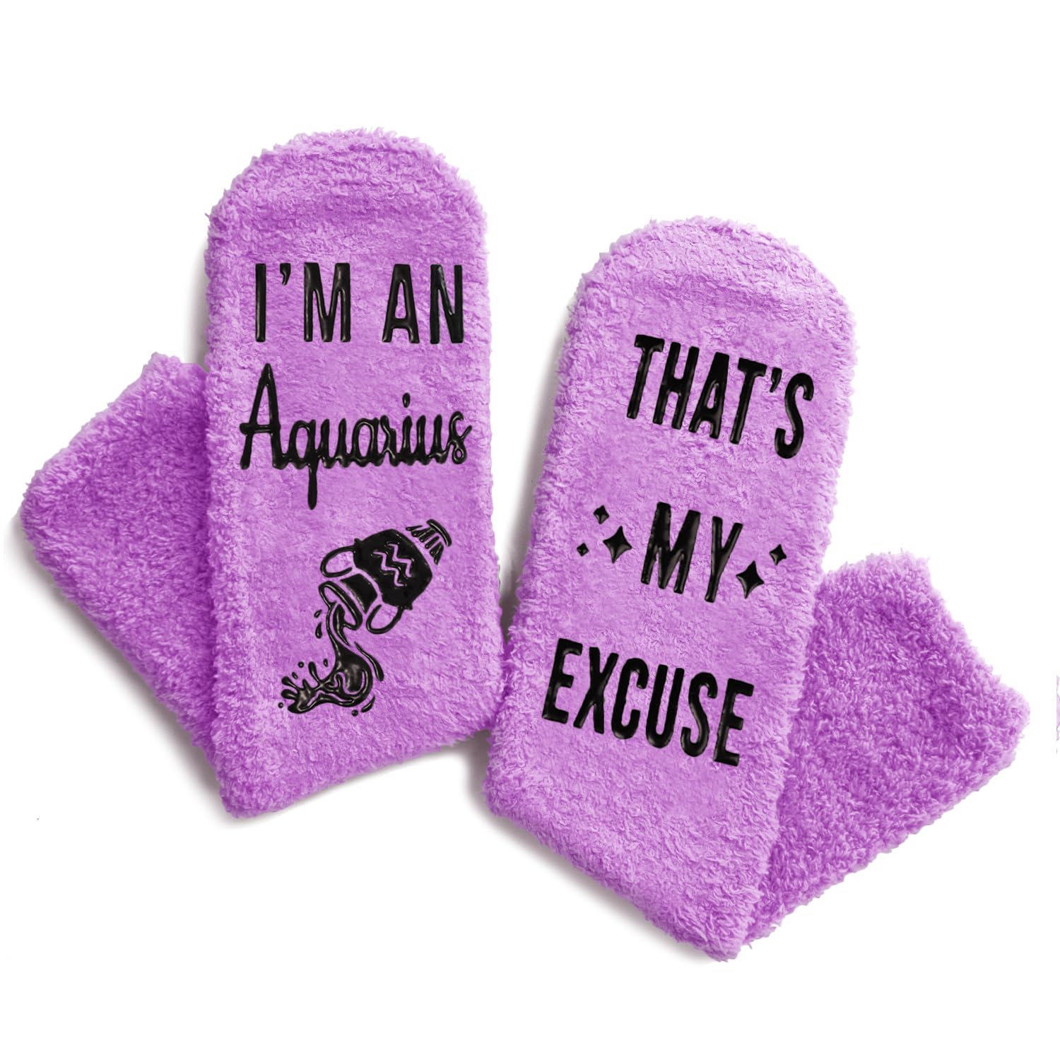 Zodiac Birthday Gifts for Women - Astrology Constellation Horoscope Socks | Fuzzy Space Galaxy Print Socks for Women | Perfect Gift for Aries, Taurus, Gemini & All Star Signs | Birthday, Christmas & Cosplay Gifts