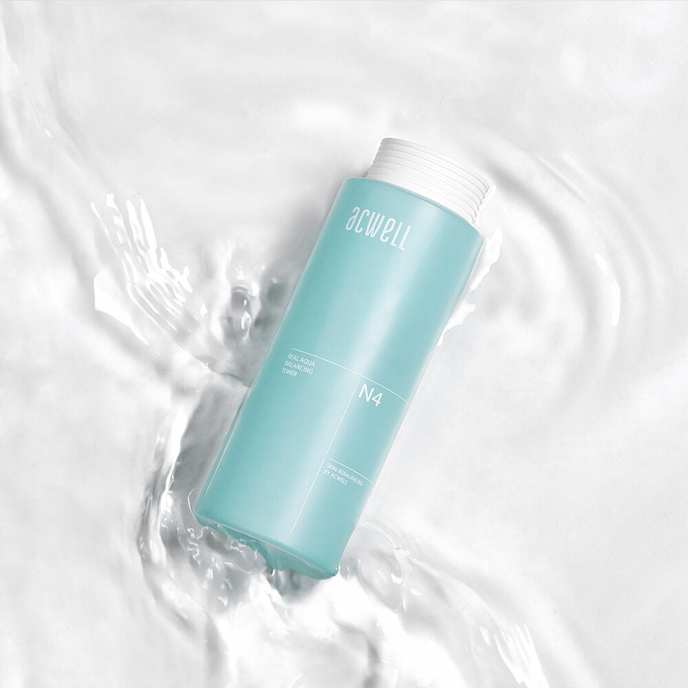 Acwell Real Aqua Balancing Toner 160ml - Hydrating Facial Toner for Dry & Sensitive Skin | Korean Skincare for Daily Hydration & pH Balance