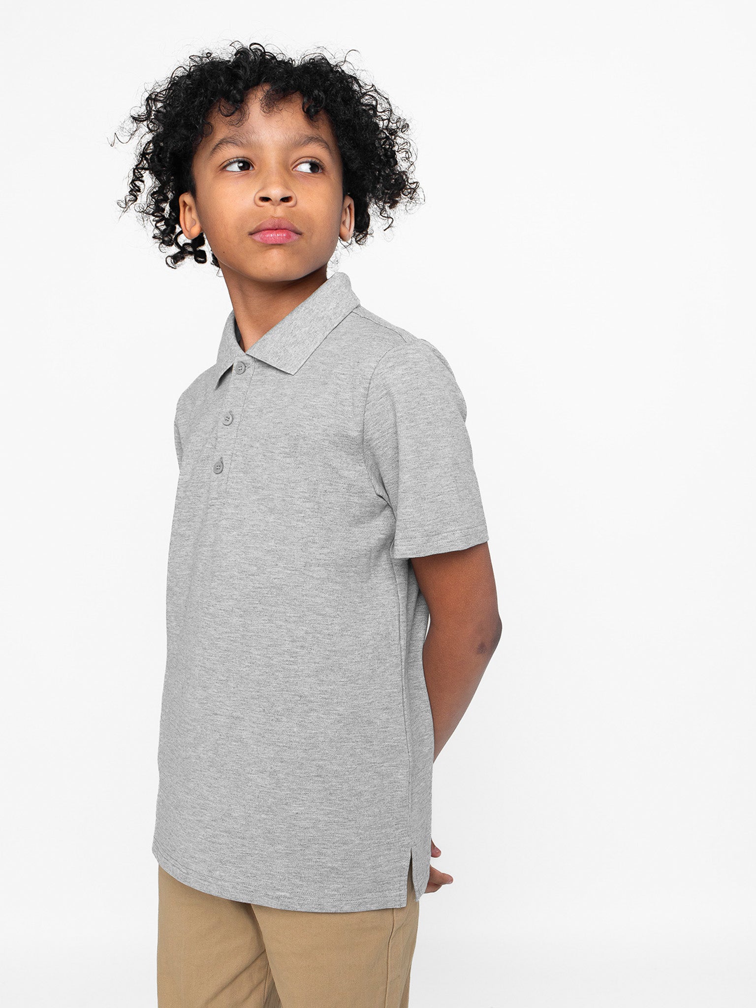 Men's Classic Basic Short Sleeve Polo Shirt - Breathable Cotton, Comfort Fit, Casual & Work Wear - Grey - Perfect for Golf, Office & Everyday Outfits