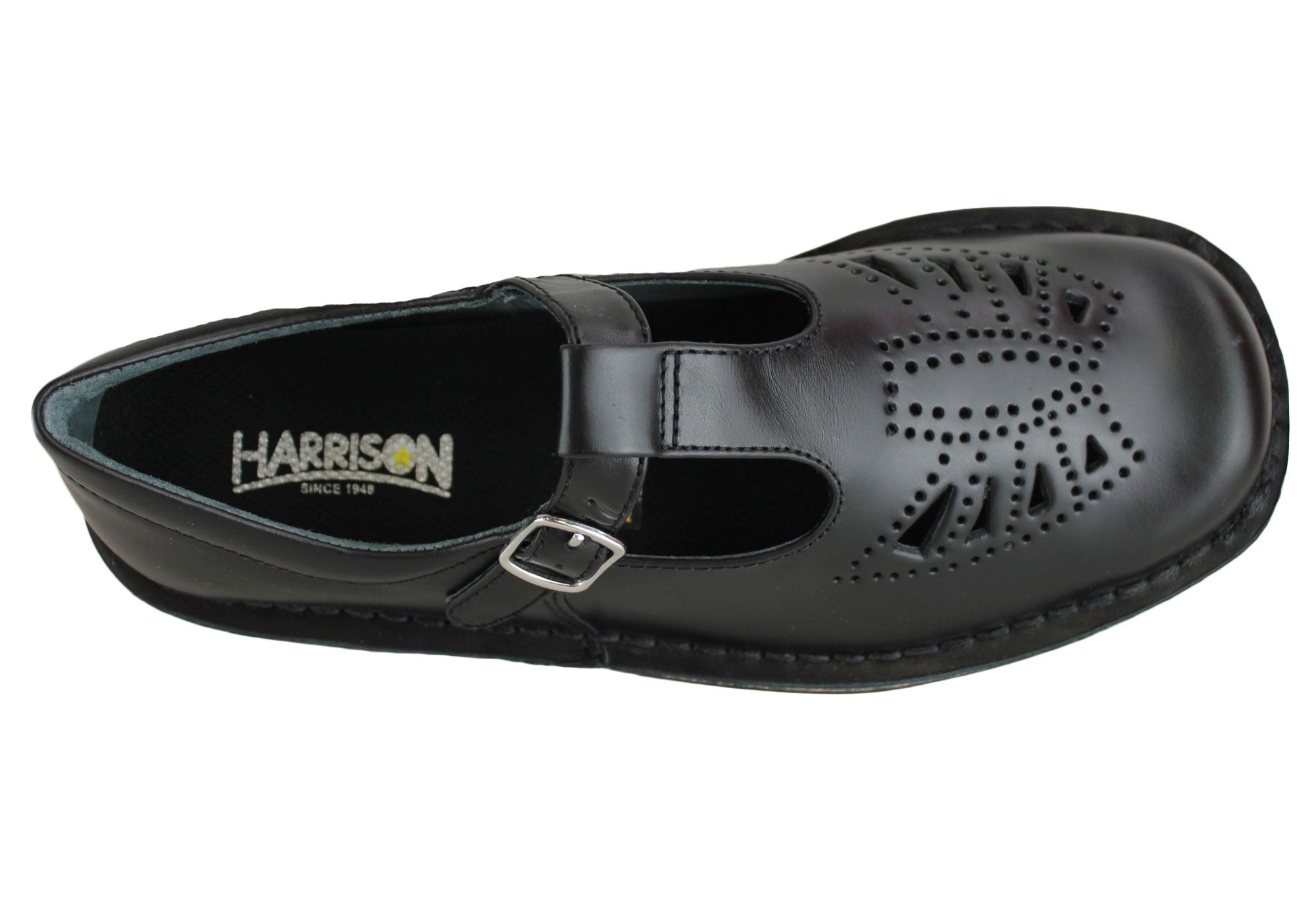 Harrison Indiana II T-Bar Leather School Shoes for Senior & Youth - Comfortable & Durable for Classroom, Daily Wear & Special Occasions
