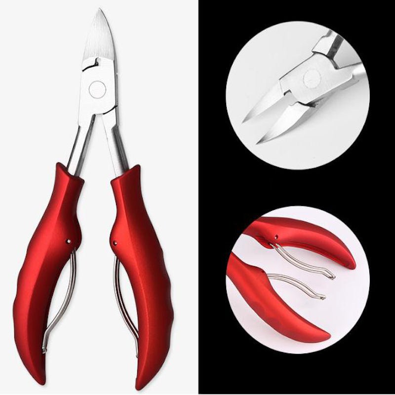 Professional Stainless Steel Toe Nail Clippers - Sharp & Precise Nail Trimmers for Thick Toenails - Perfect for Pedicures, Elderly Care & Diabetic Foot Care