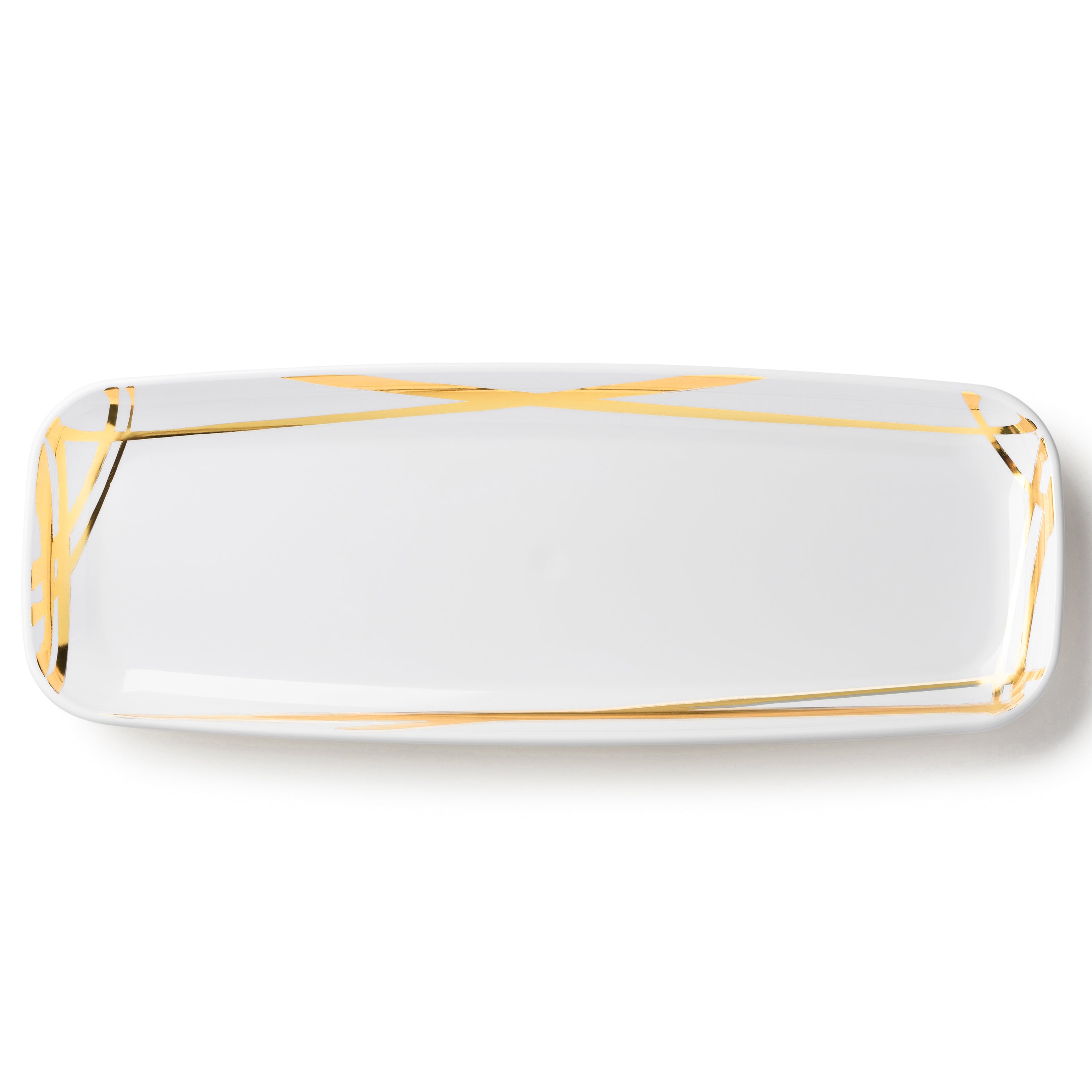 Elegant White and Gold Oval Serving Dish Set of 2 - Perfect for Dinner Parties, Holiday Entertaining & Wedding Receptions